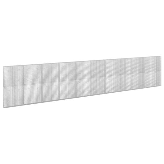 vidaXL Γκαμπιόν με σύρμα 3,5 mm και πλέγμα 5x2,5 cm 1050x20x200 εκ
