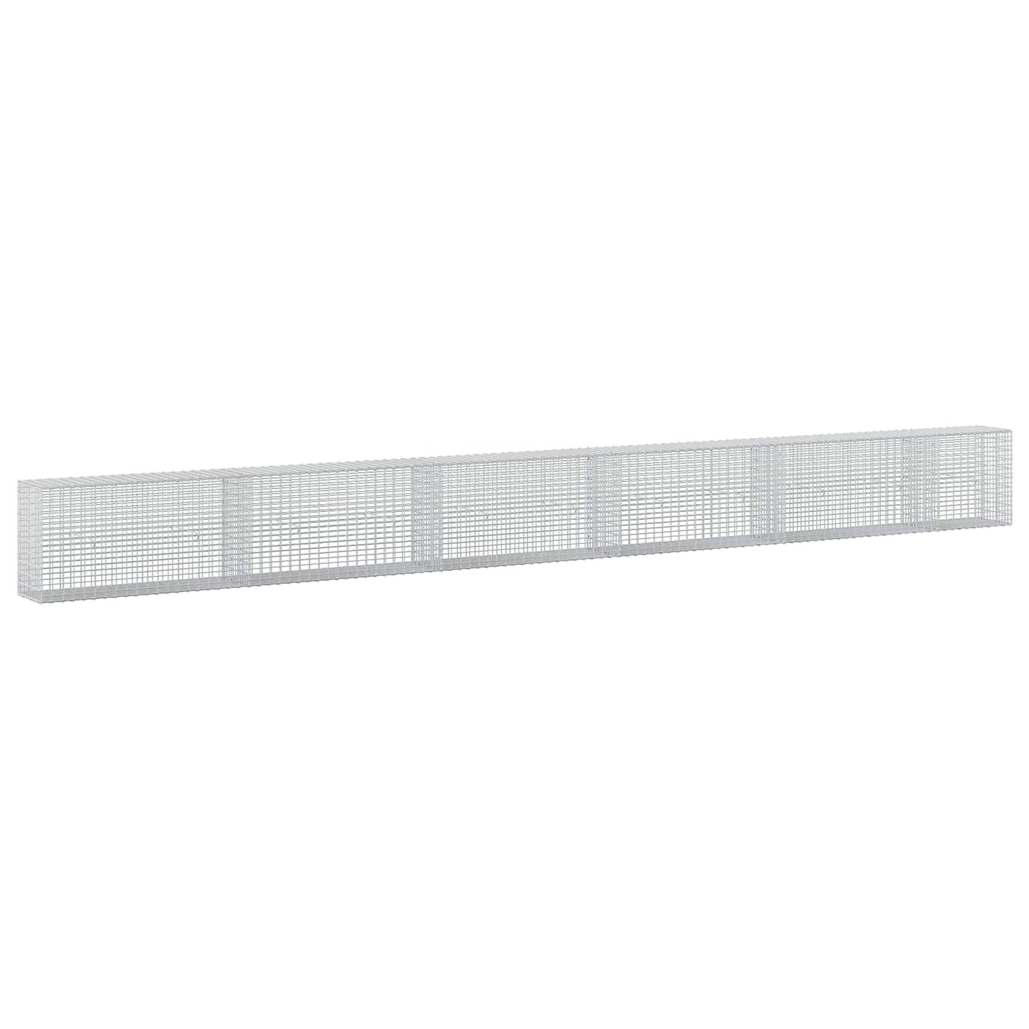 vidaXL Γκαμπιόν με σύρμα 3,5 mm και πλέγμα 5x2,5 cm 550x30x50 εκ