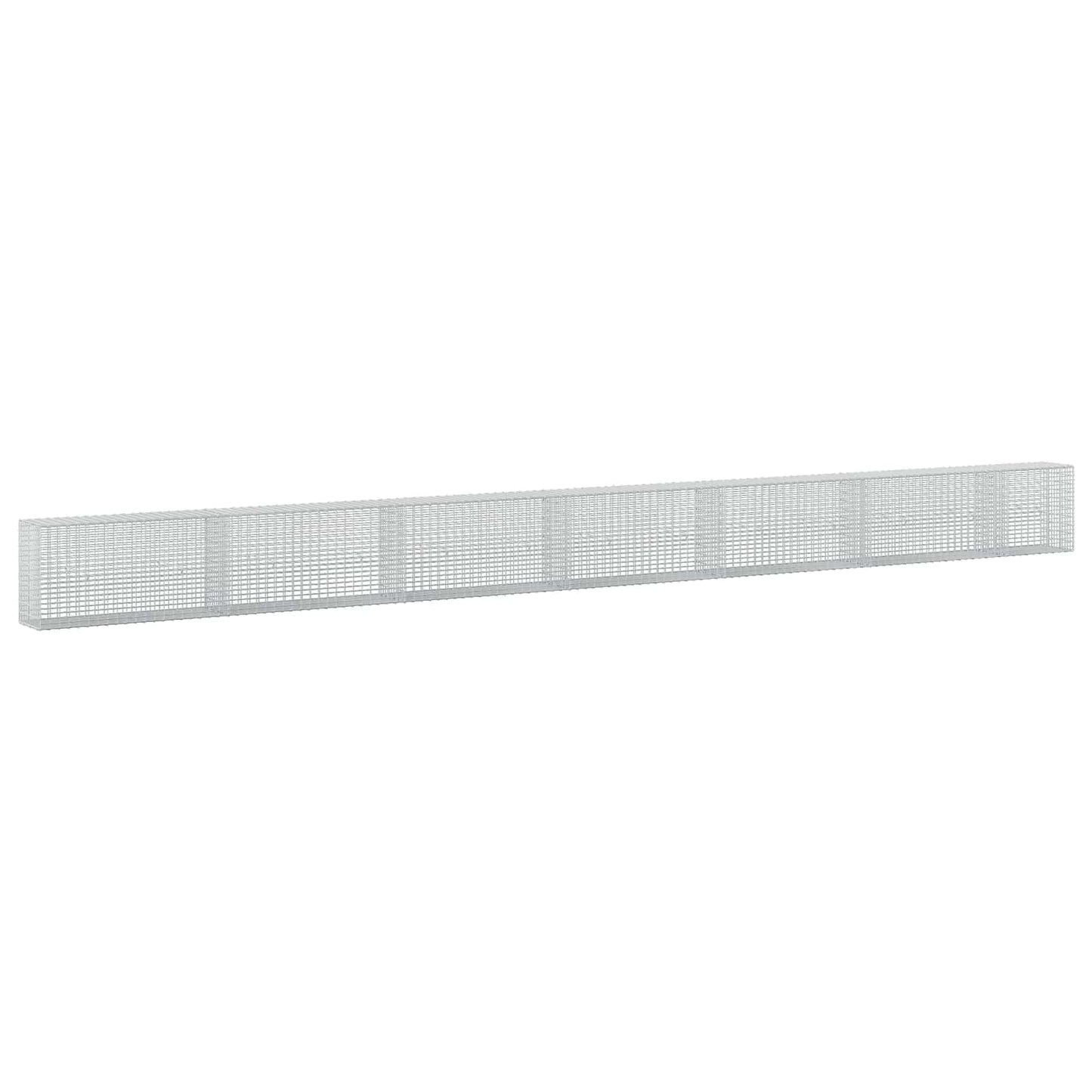 vidaXL Γκαμπιόν με σύρμα 3,5 mm και πλέγμα 5x2,5 cm 650x30x50 εκ.