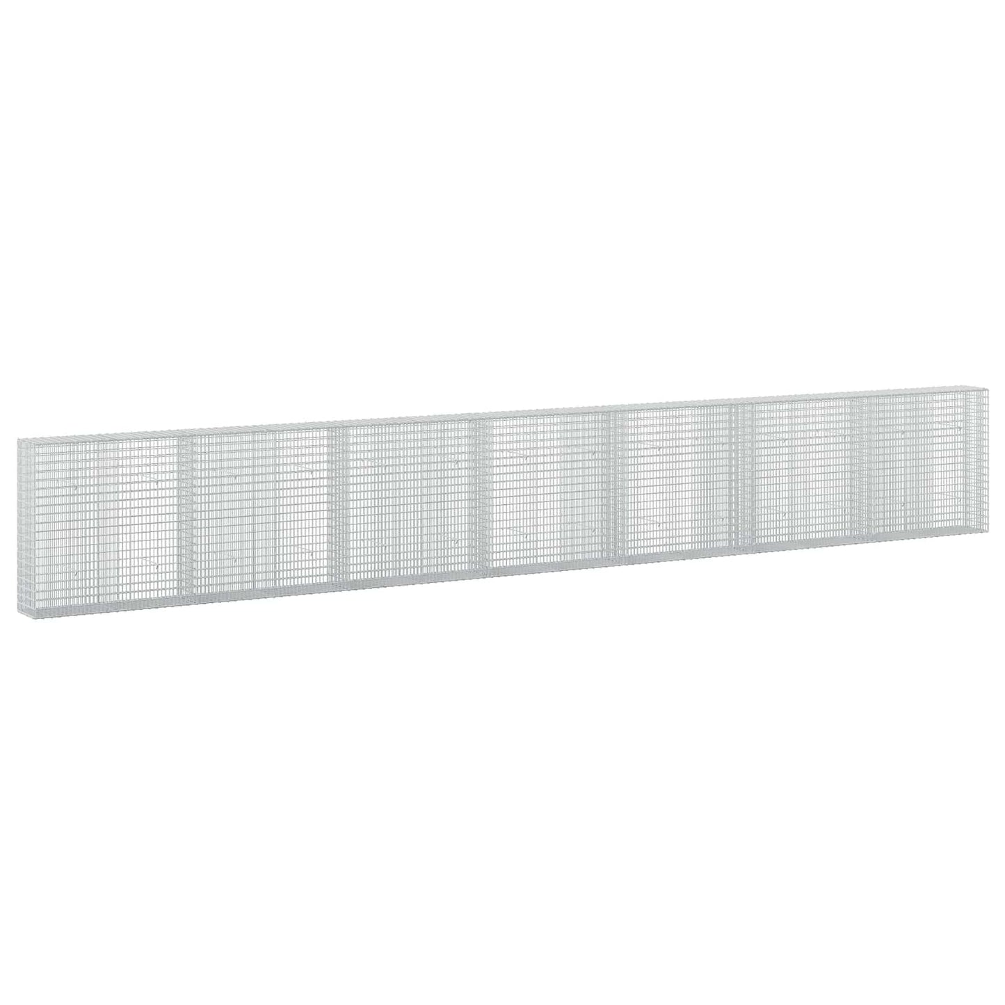 vidaXL Γκαμπιόν με σύρμα 3,5 mm και πλέγμα 5x2,5 cm 700x30x100 εκ