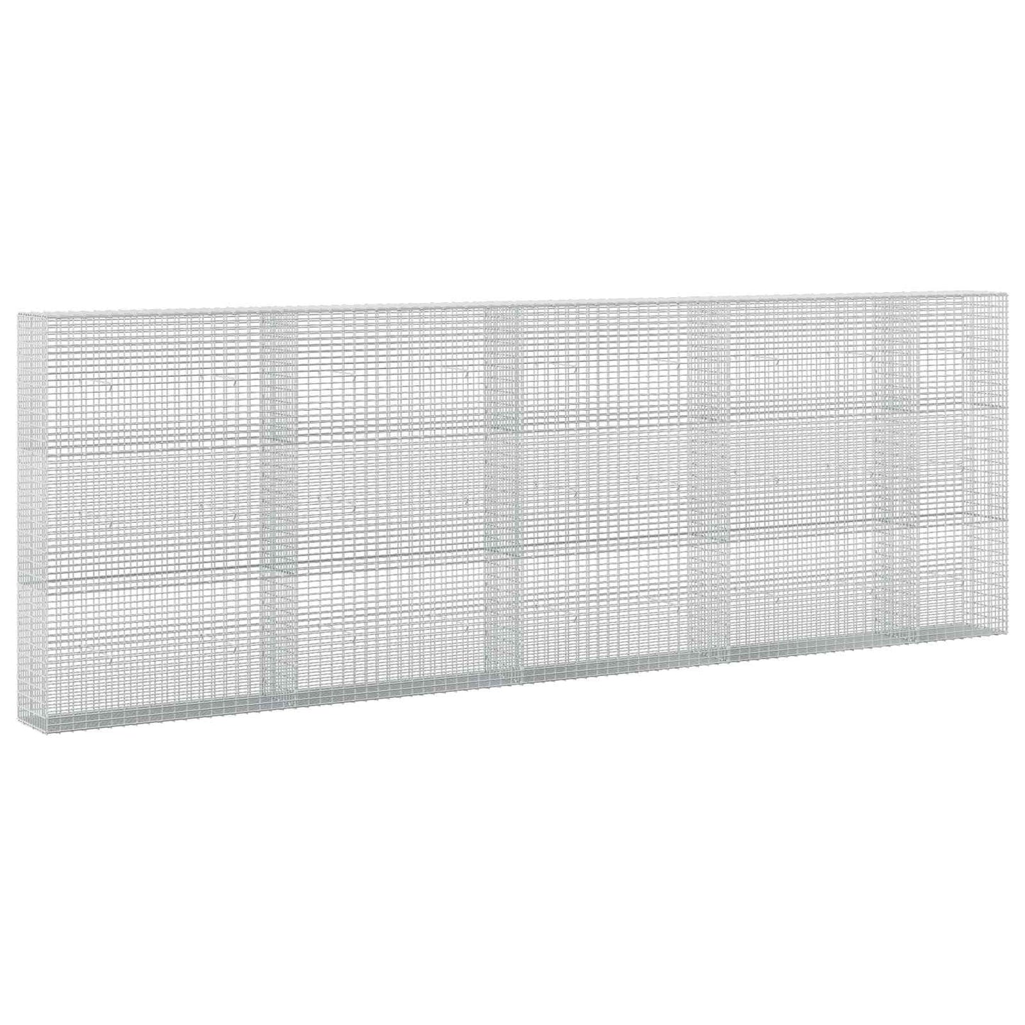 vidaXL Γκαμπιόν με σύρμα 3,5 mm και πλέγμα 5x2,5 cm 450x30x150 εκ