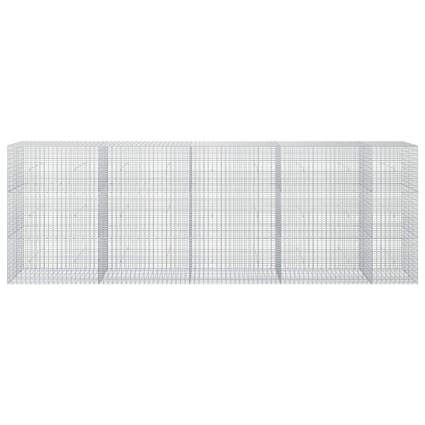 vidaXL Γκαμπιόν με σύρμα 3,5 mm και πλέγμα 5x2,5 cm 450x30x150 εκ