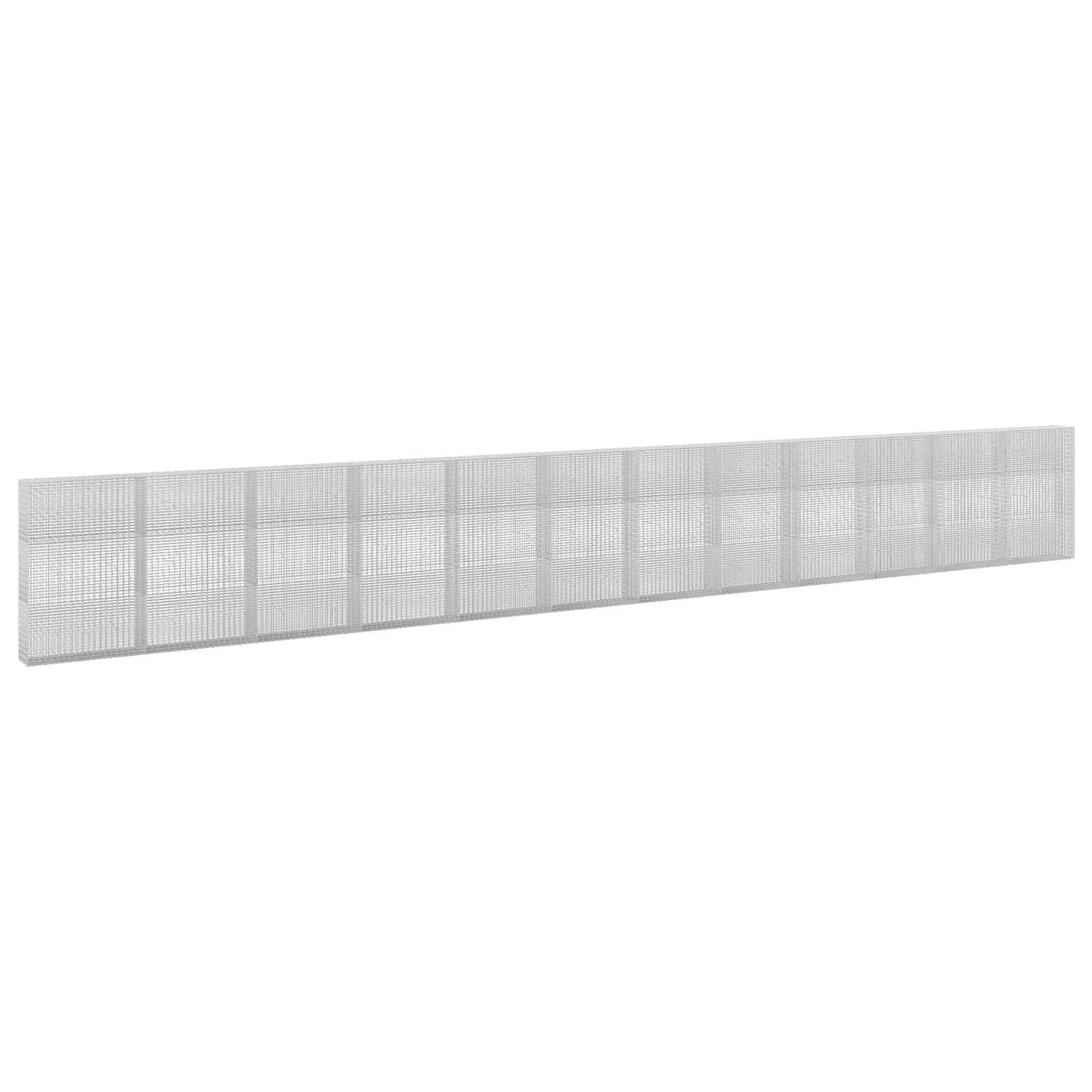 vidaXL Γκαμπιόν με σύρμα 3,5 mm και πλέγμα 5x2,5 cm 1200x30x150 εκ