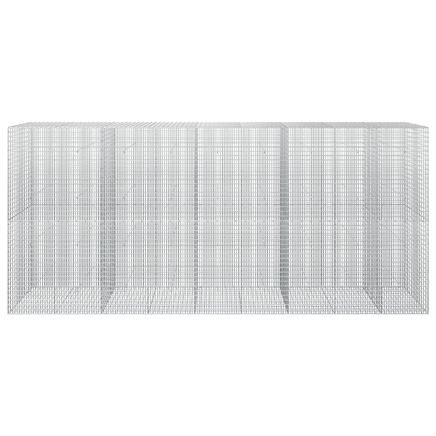 vidaXL Γκαμπιόν με σύρμα 3,5 mm και πλέγμα 5x2,5 cm 450x30x200 εκ