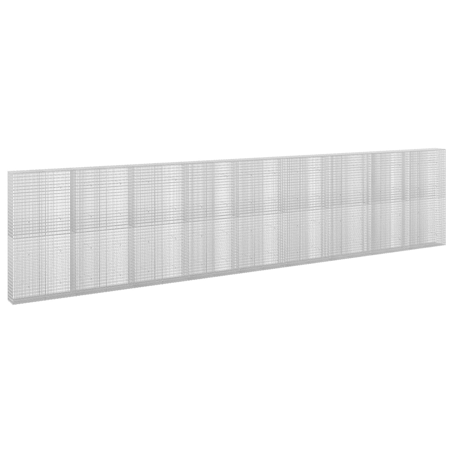 vidaXL Γκαμπιόν με σύρμα 3,5 mm και πλέγμα 5x2,5 cm 900x30x200 εκ