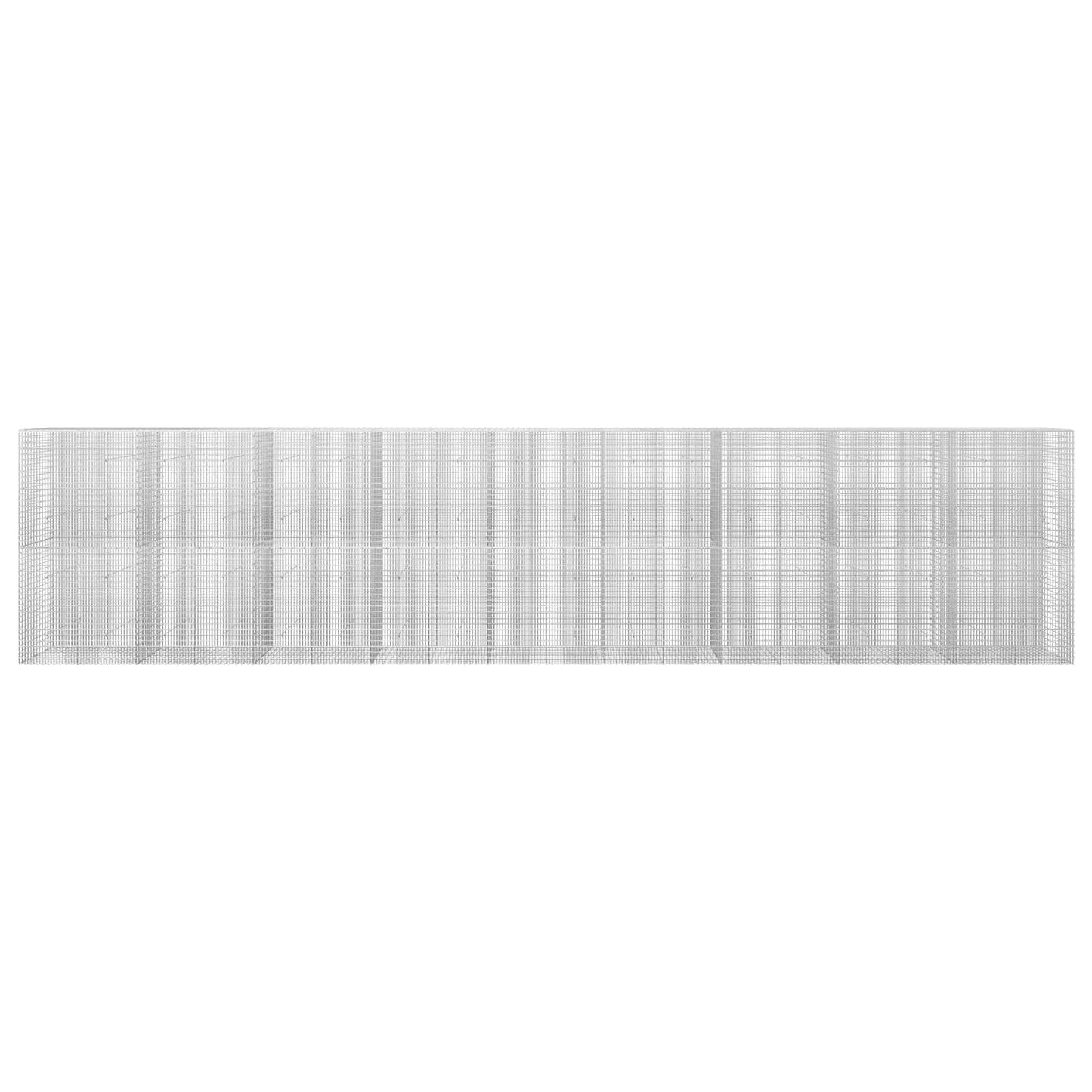 vidaXL Γκαμπιόν με σύρμα 3,5 mm και πλέγμα 5x2,5 cm 900x30x200 εκ