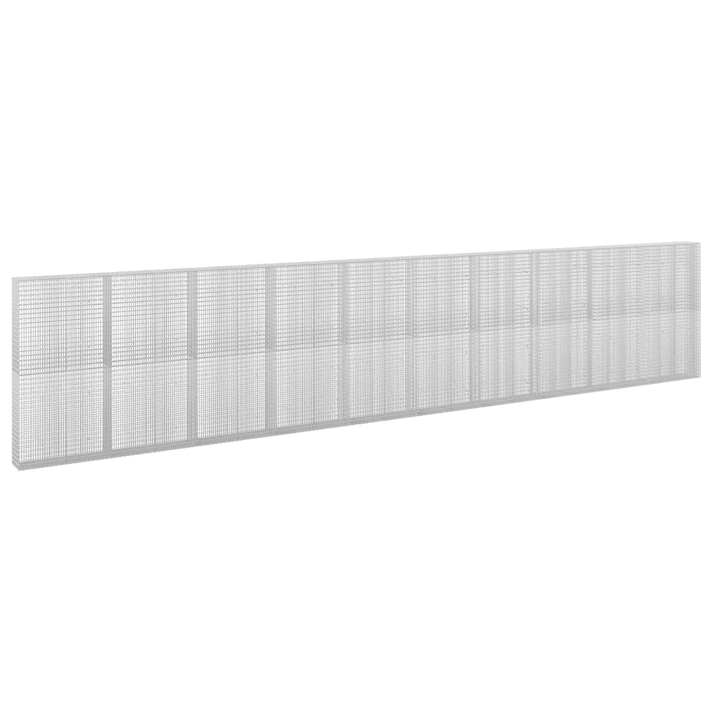 vidaXL Γκαμπιόν με σύρμα 3,5 mm και πλέγμα 5x2,5 cm 1000x30x200 εκ