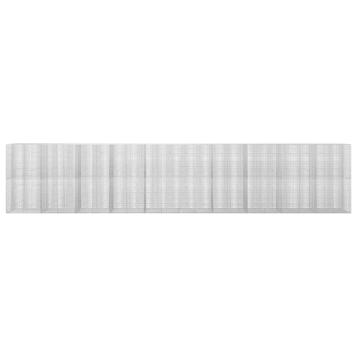 vidaXL Γκαμπιόν με σύρμα 3,5 mm και πλέγμα 5x2,5 cm 1000x30x200 εκ
