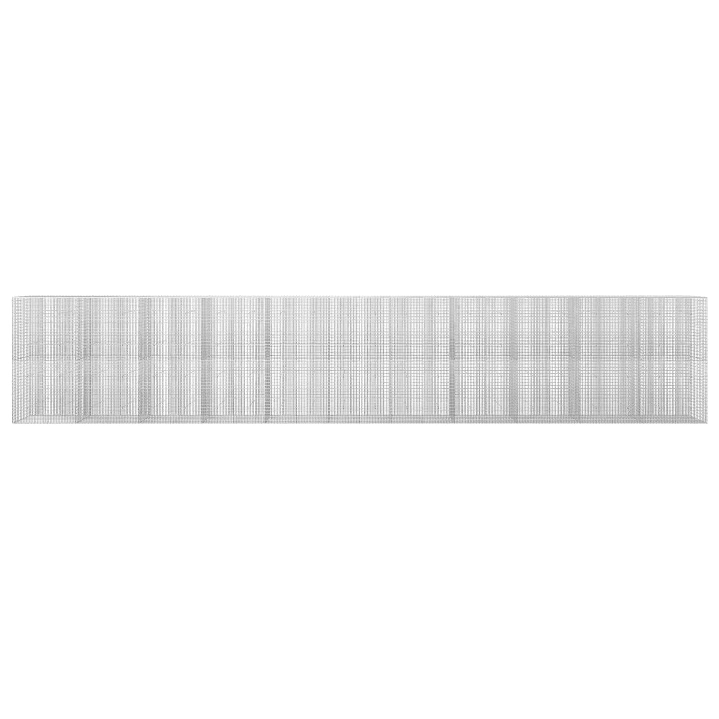 vidaXL Γκαμπιόν με σύρμα 3,5 mm και πλέγμα 5x2,5 cm 1100x30x200 εκ