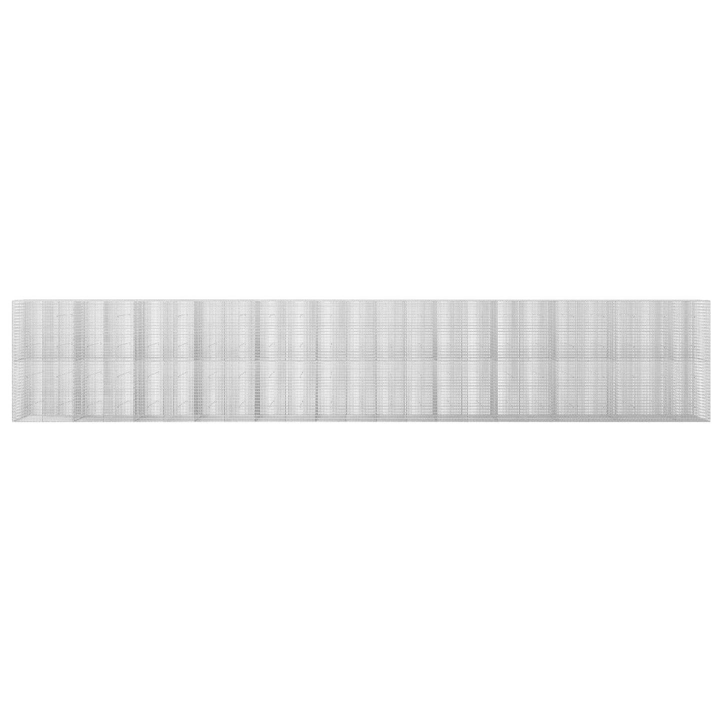 vidaXL Γκαμπιόν με σύρμα 3,5 mm και πλέγμα 5x2,5 cm 1150x30x200 εκ
