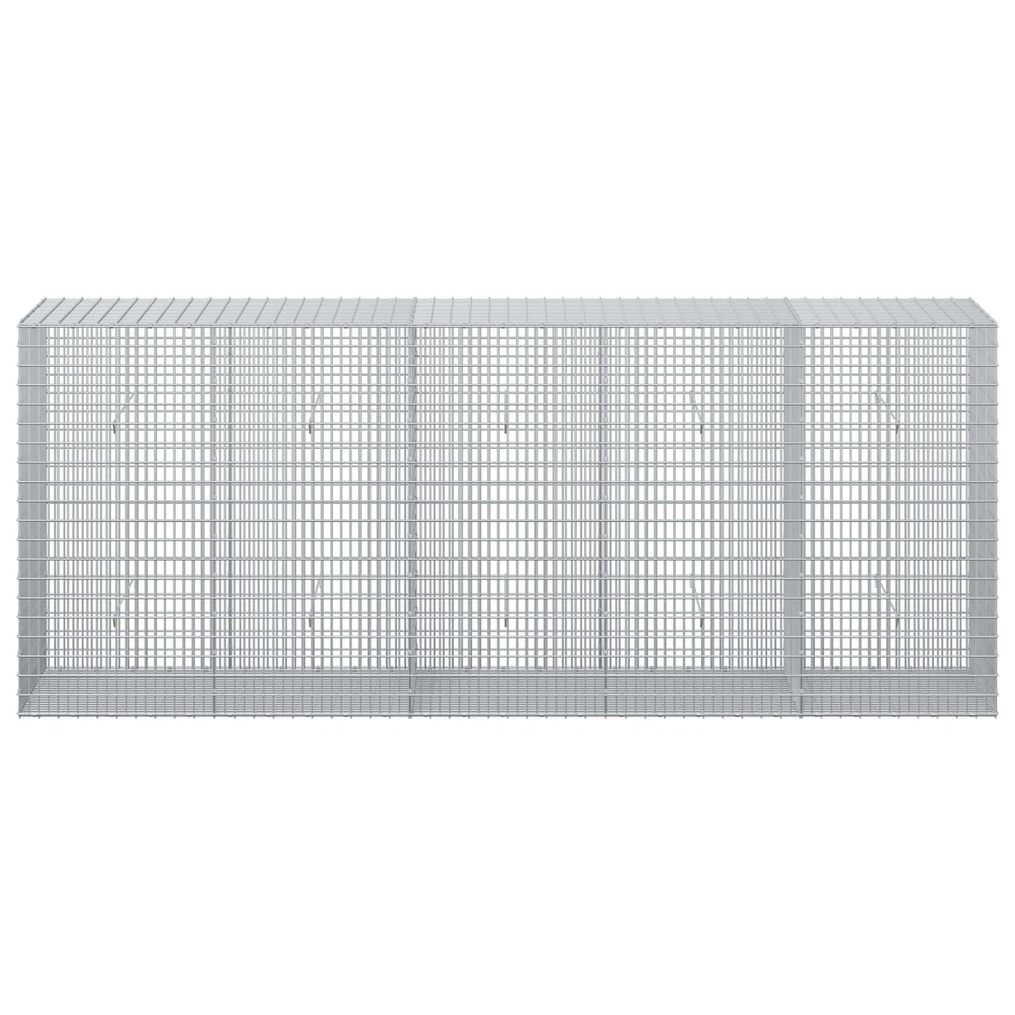 vidaXL Γκαμπιόν με σύρμα 3,5 mm και πλέγμα 5x2,5 cm 250x50x100 εκ