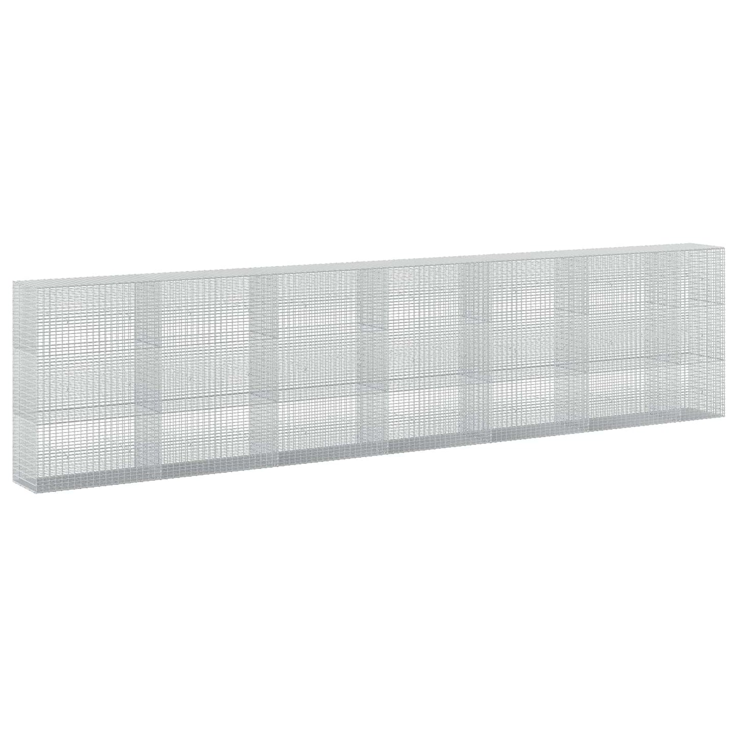 vidaXL Γκαμπιόν με σύρμα 3,5 χλστ και πλέγμα 5x2,5 εκ 650x50x150 εκ