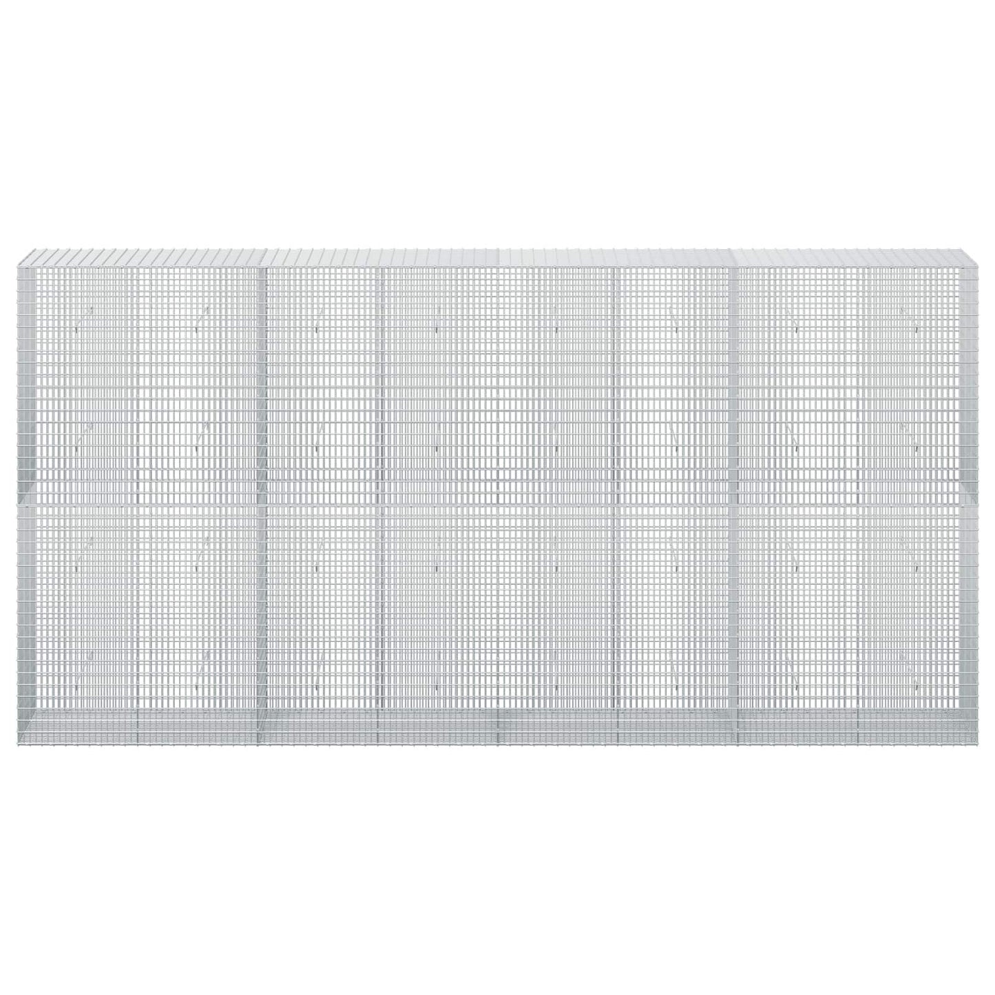 vidaXL Γκαμπιόν με σύρμα 3,5 mm και πλέγμα 5x2,5 cm 400x50x200 εκ