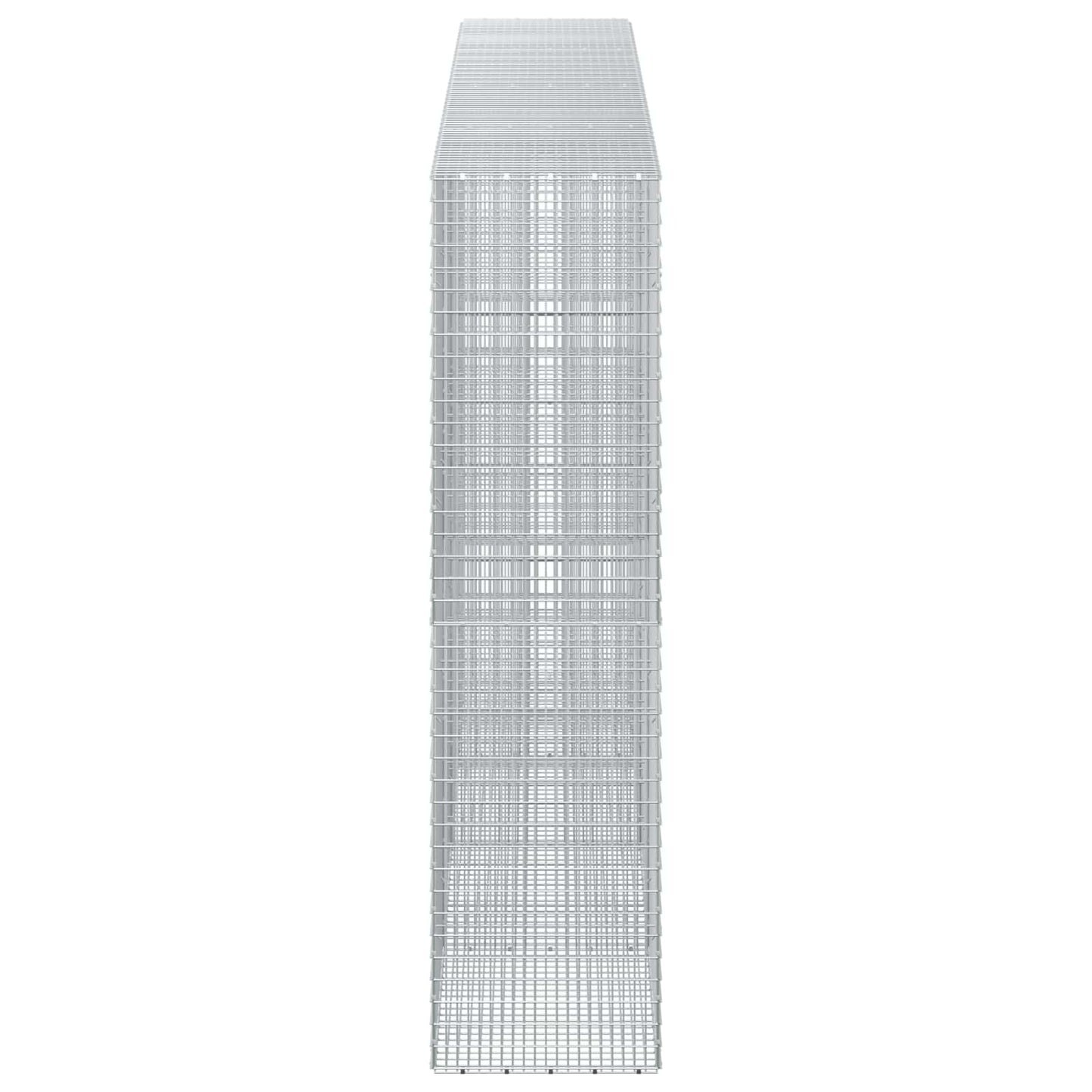 vidaXL Γκαμπιόν με σύρμα 3,5 mm και πλέγμα 5x2,5 cm 400x50x200 εκ