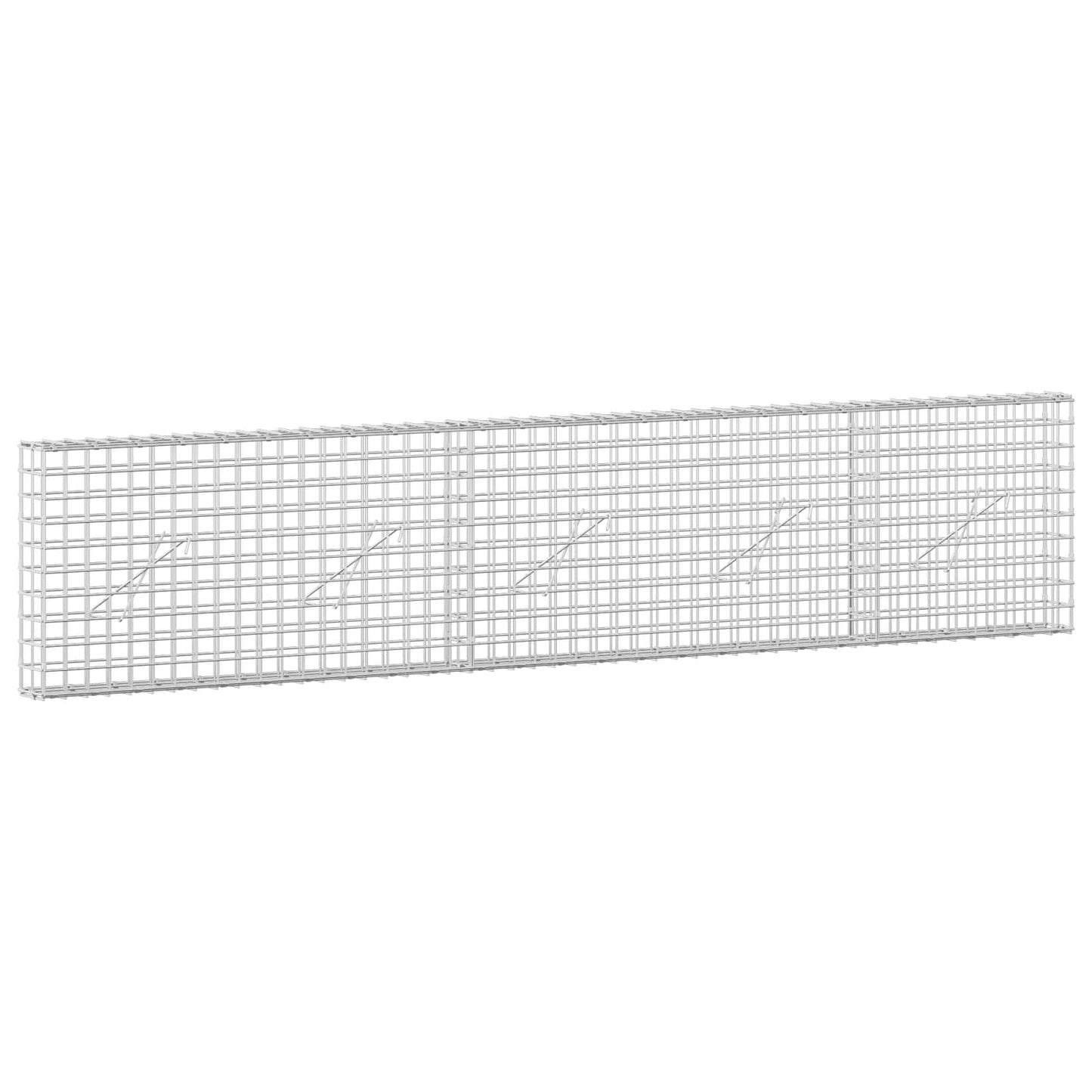 vidaXL Γκαμπιόν με Σύρμα 3,5 mm και Πλέγμα 5x5 cm 250x10x50 εκ