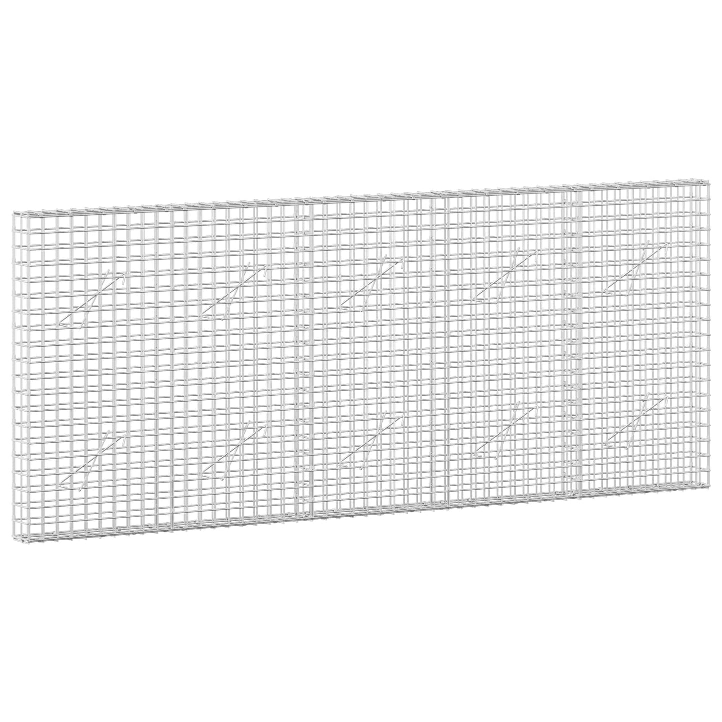 vidaXL Γκαμπιόν με Σύρμα 3,5 mm και Πλέγμα 5x5 cm 250x10x100 εκ
