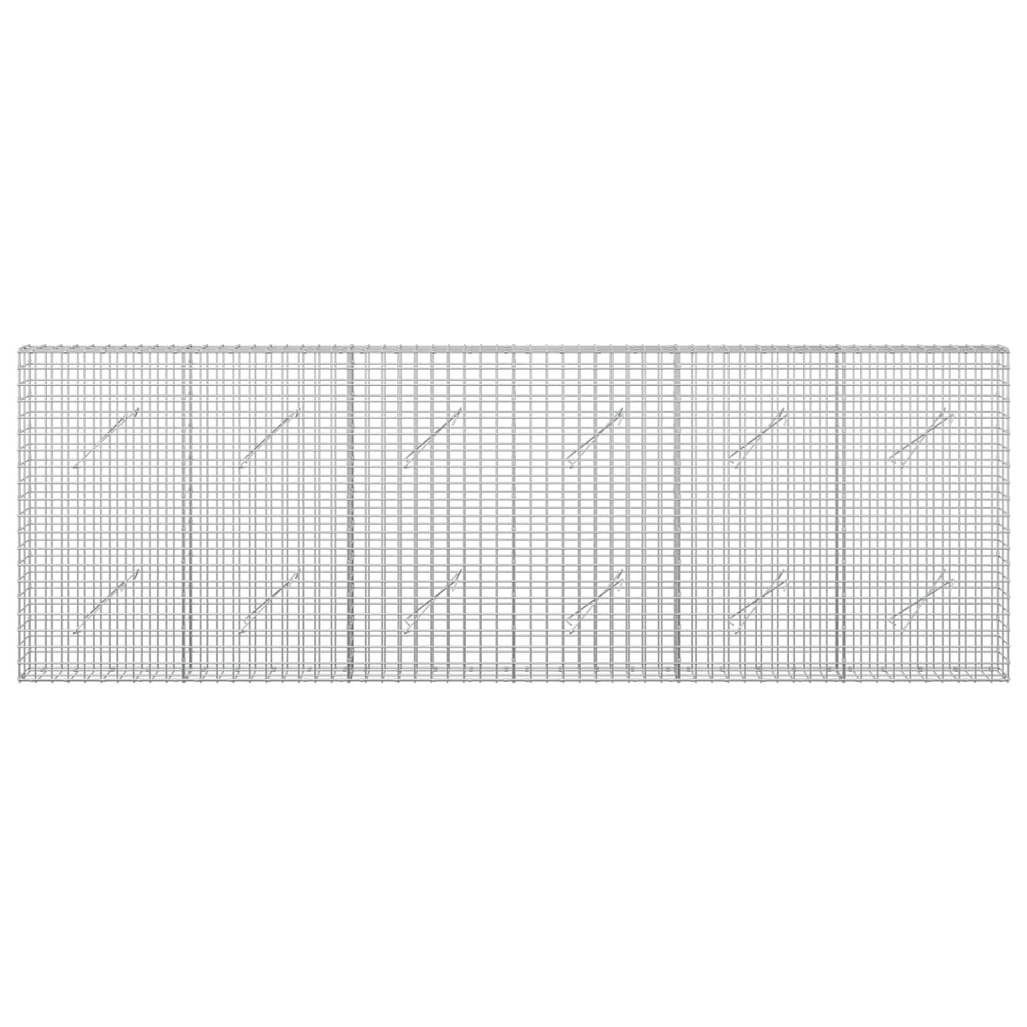 vidaXL Γκαμπιόν με Σύρμα 3,5 mm και Πλέγμα 5x5 cm 300x10x100 εκ