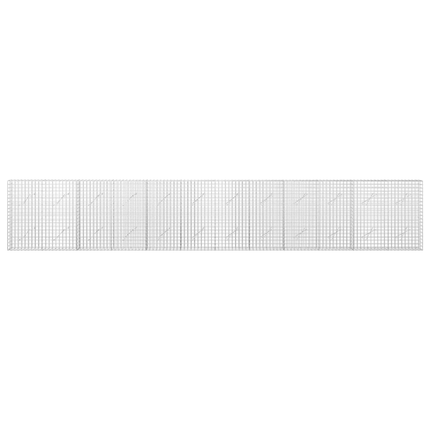 vidaXL Γκαμπιόν με Σύρμα 3,5 mm και Πλέγμα 5x5 cm 600x10x100 εκ