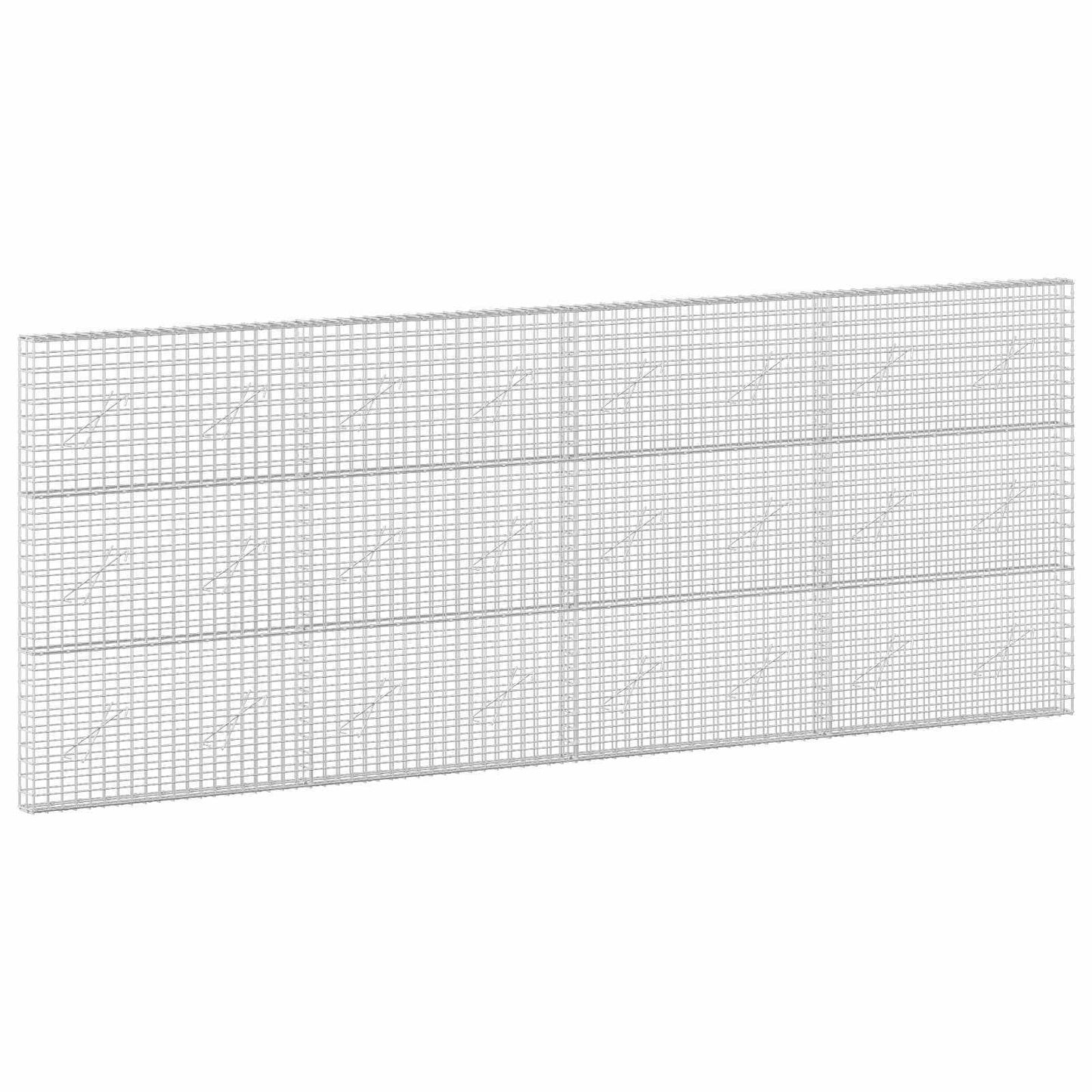 vidaXL Γκαμπιόν με Σύρμα 3,5 mm και Πλέγμα 5x5 cm 400x10x150 εκ