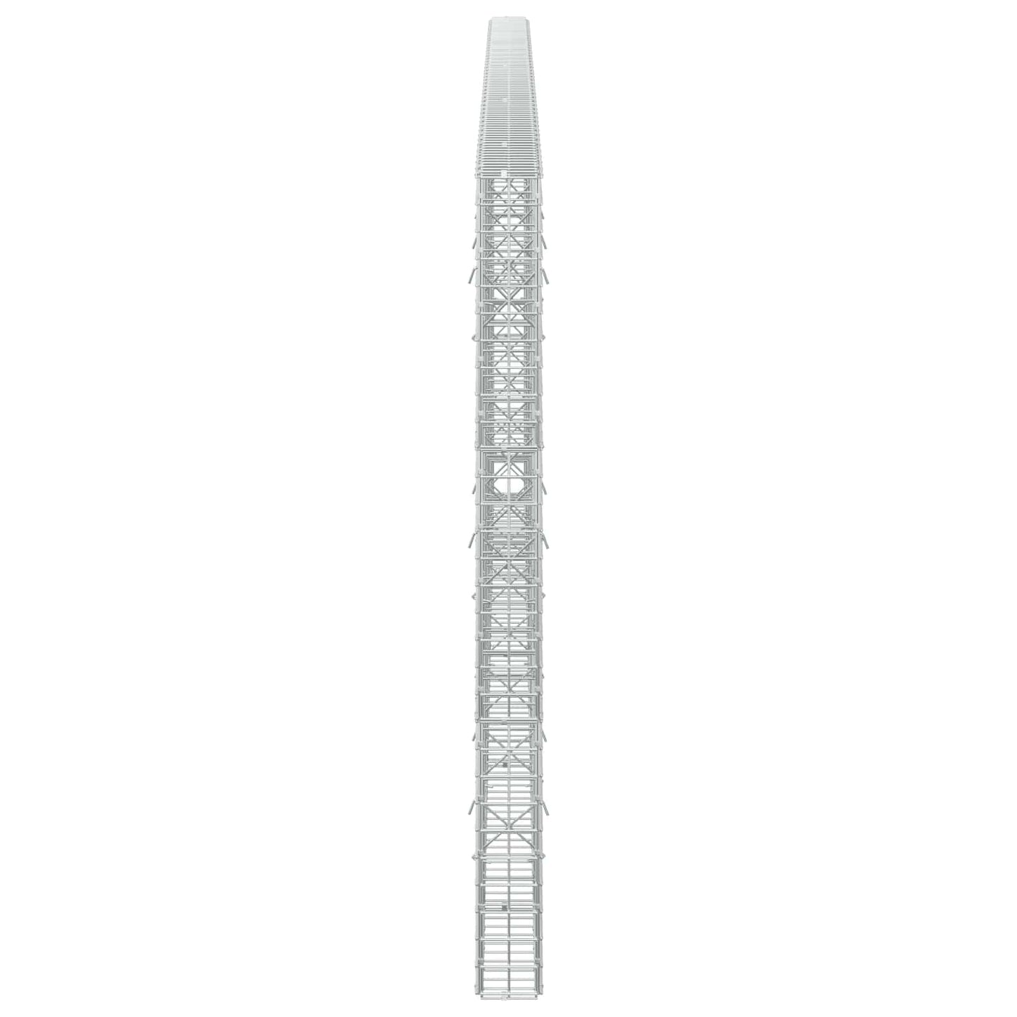 vidaXL Γκαμπιόν με Σύρμα 3,5 mm και Πλέγμα 5x5 cm 450x10x150 εκ