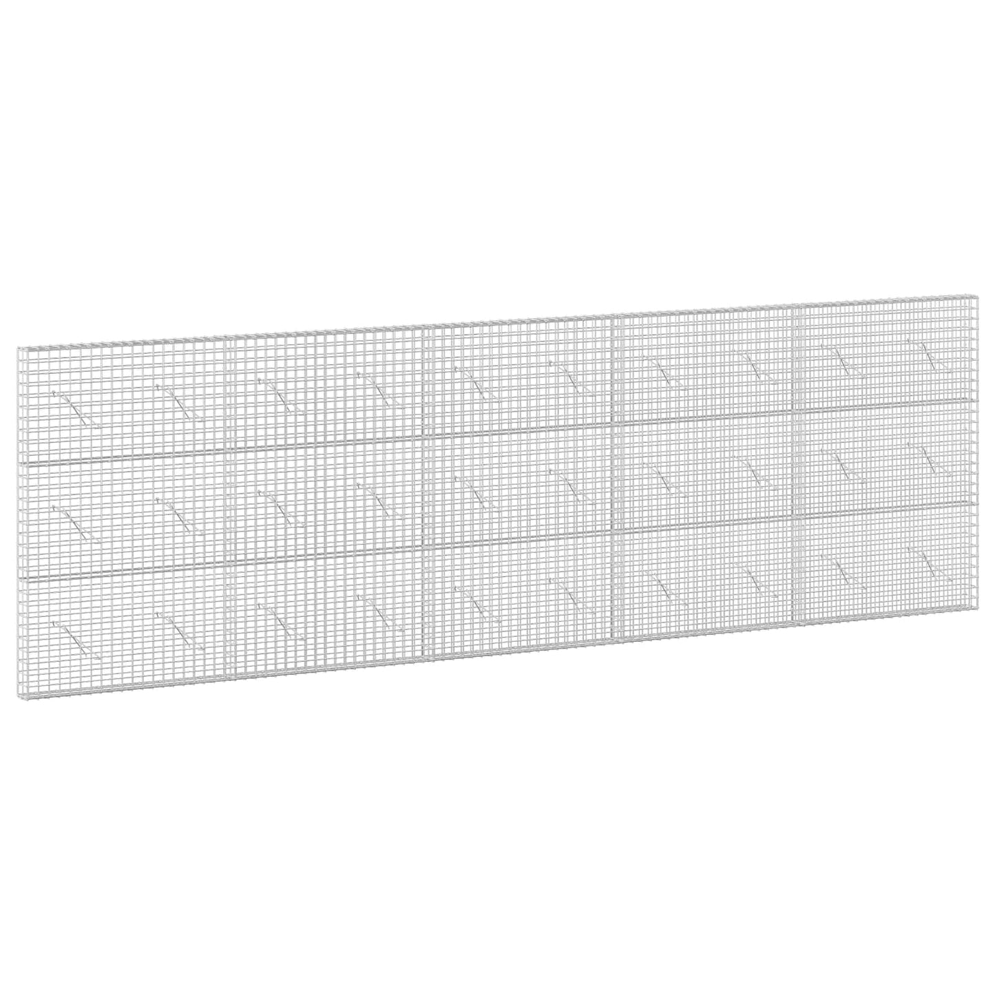 vidaXL Γκαμπιόν με Σύρμα 3,5 mm και Πλέγμα 5x5 cm 500x10x150 εκ