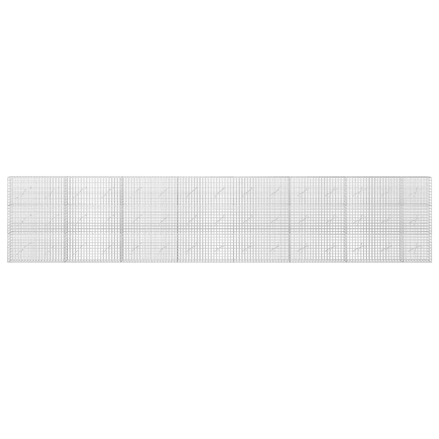 vidaXL Γκαμπιόν με Σύρμα 3,5 mm και Πλέγμα 5x5 cm 750x10x150 εκ