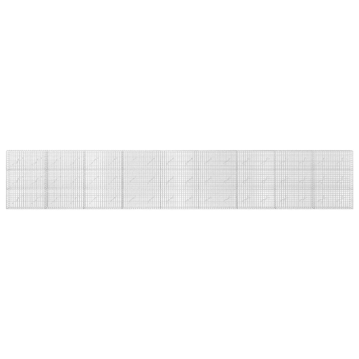 vidaXL Γκαμπιόν με Σύρμα 3,5 mm και Πλέγμα 5x5 cm 900x10x150 εκ
