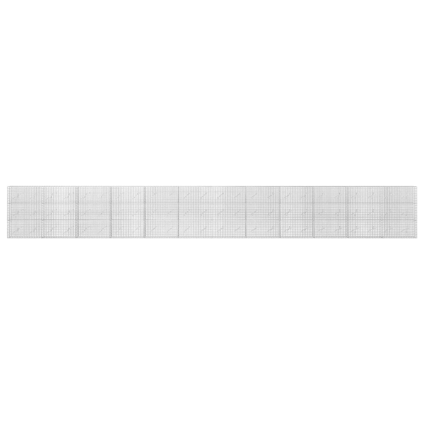 vidaXL Γκαμπιόν με Σύρμα 3,5 mm και Πλέγμα 5x5 cm 1200x10x150 εκ.
