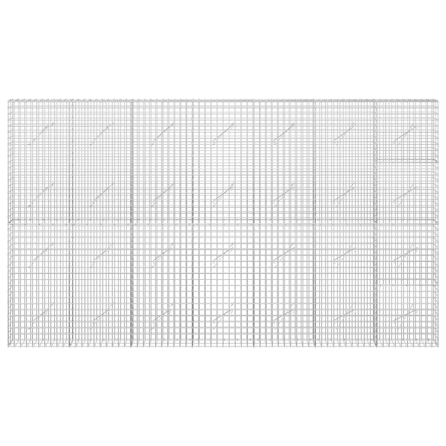 vidaXL Γκαμπιόν με Σύρμα 3,5 mm και Πλέγμα 5x5 cm 350x10x200 εκ.