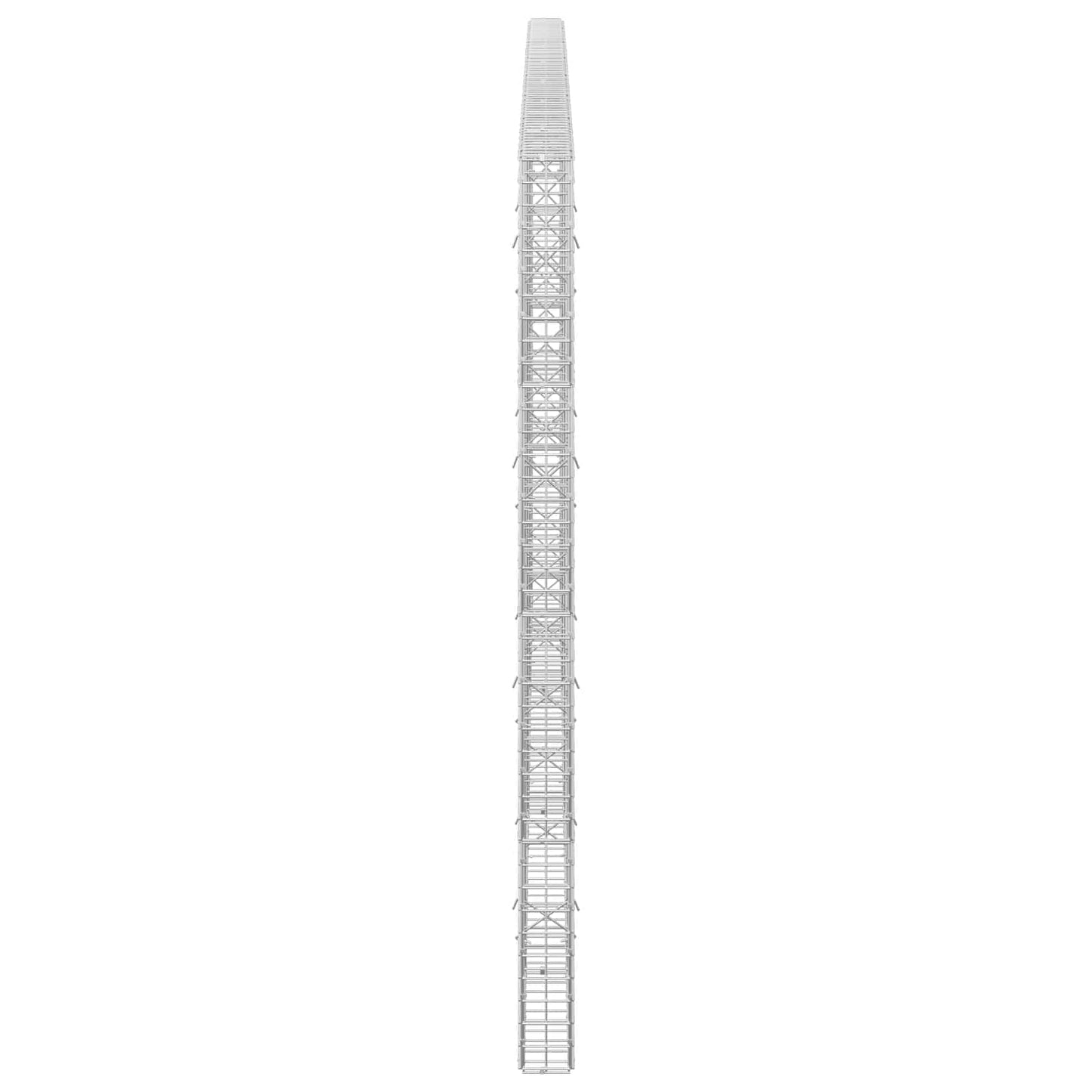 vidaXL Γκαμπιόν με Σύρμα 3,5 mm και Πλέγμα 5x5 cm 350x10x200 εκ.