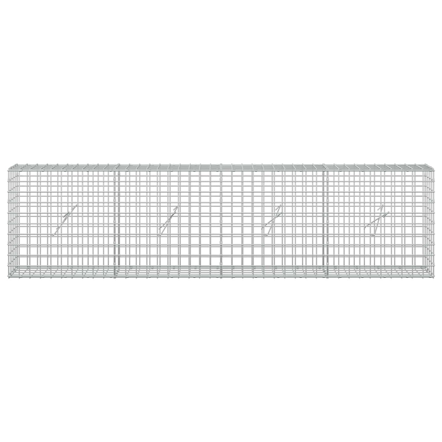 vidaXL Γκαμπιόν με Σύρμα 3,5 mm και Πλέγμα 5x5 cm 200x20x50 εκ