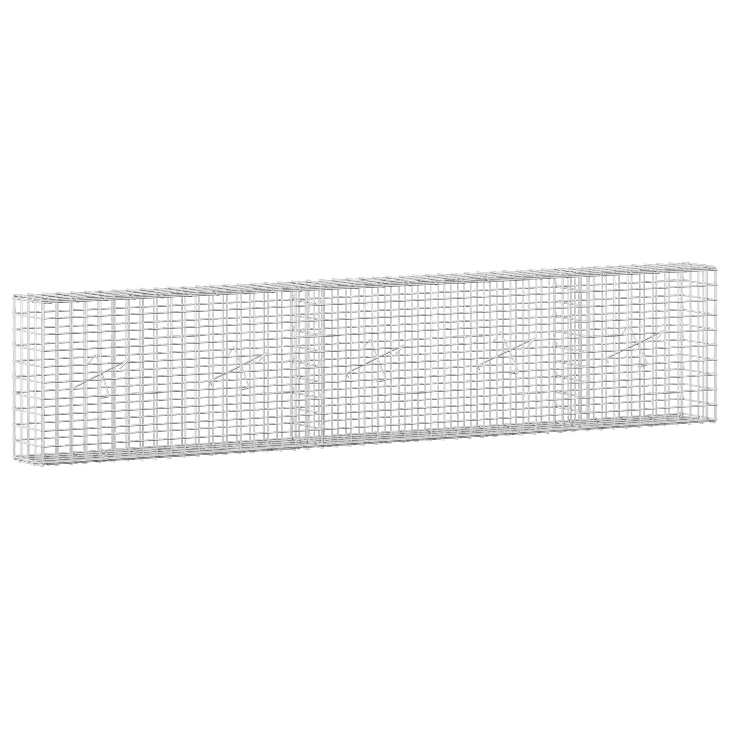 vidaXL Γκαμπιόν με Σύρμα 3,5 mm και Πλέγμα 5x5 cm 250x20x50 εκ