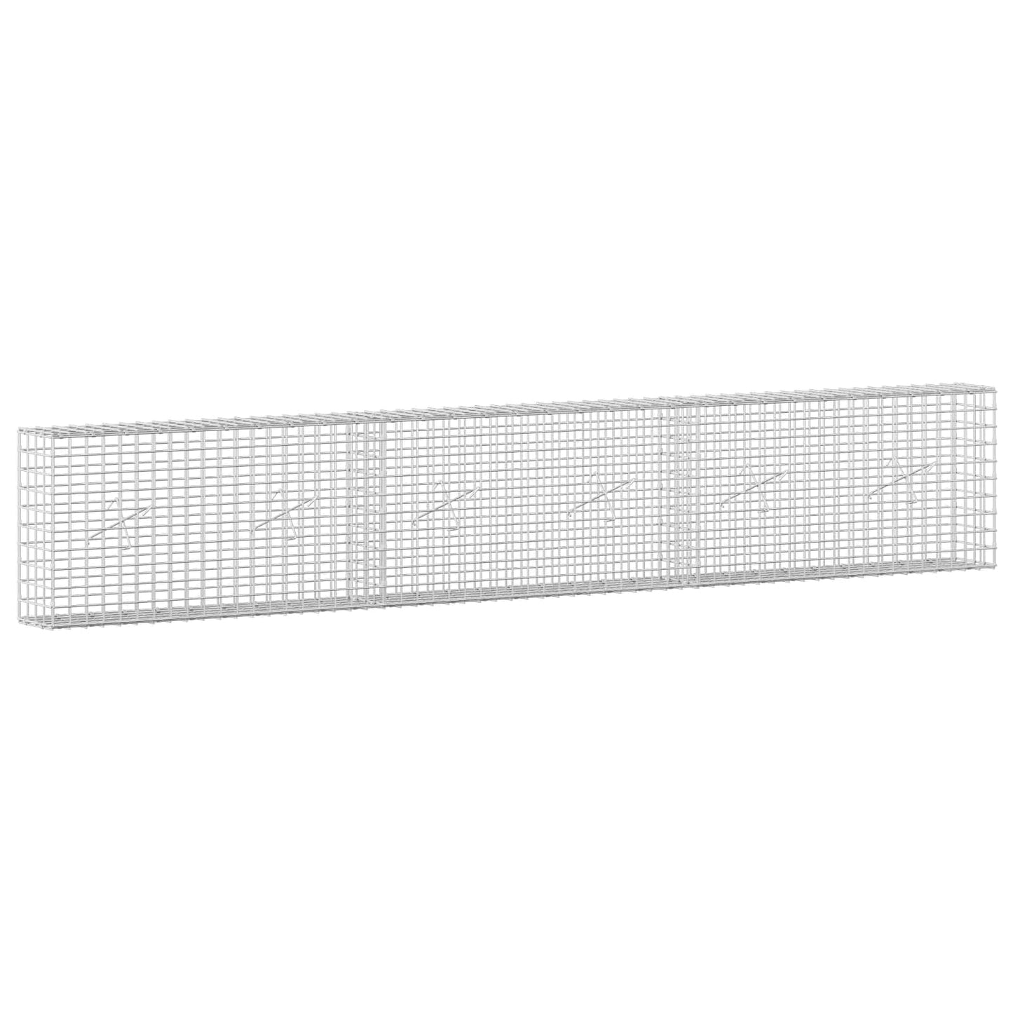 vidaXL Γκαμπιόν με Σύρμα 3,5 mm και Πλέγμα 5x5 cm 300x20x50 εκ