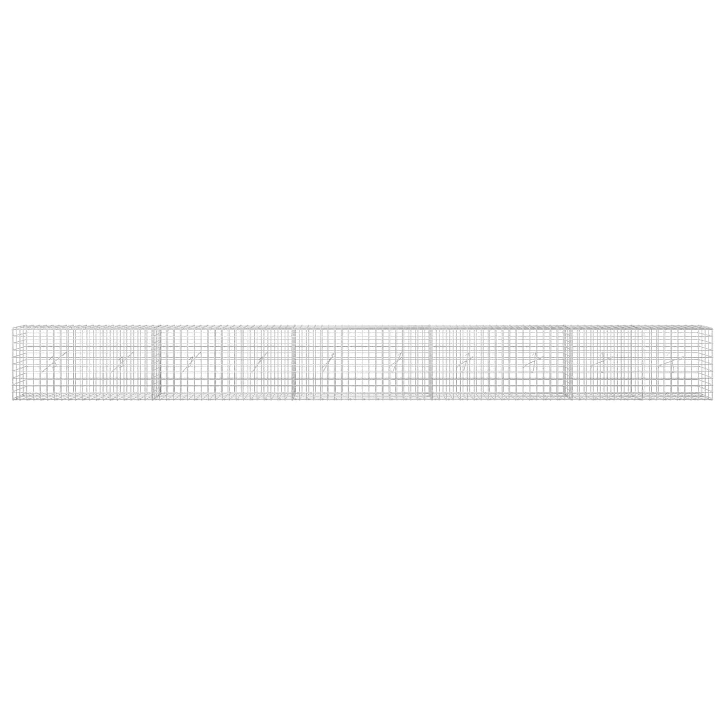 vidaXL Γκαμπιόν με Σύρμα 3,5 mm και Πλέγμα 5x5 cm 500x20x50 εκ