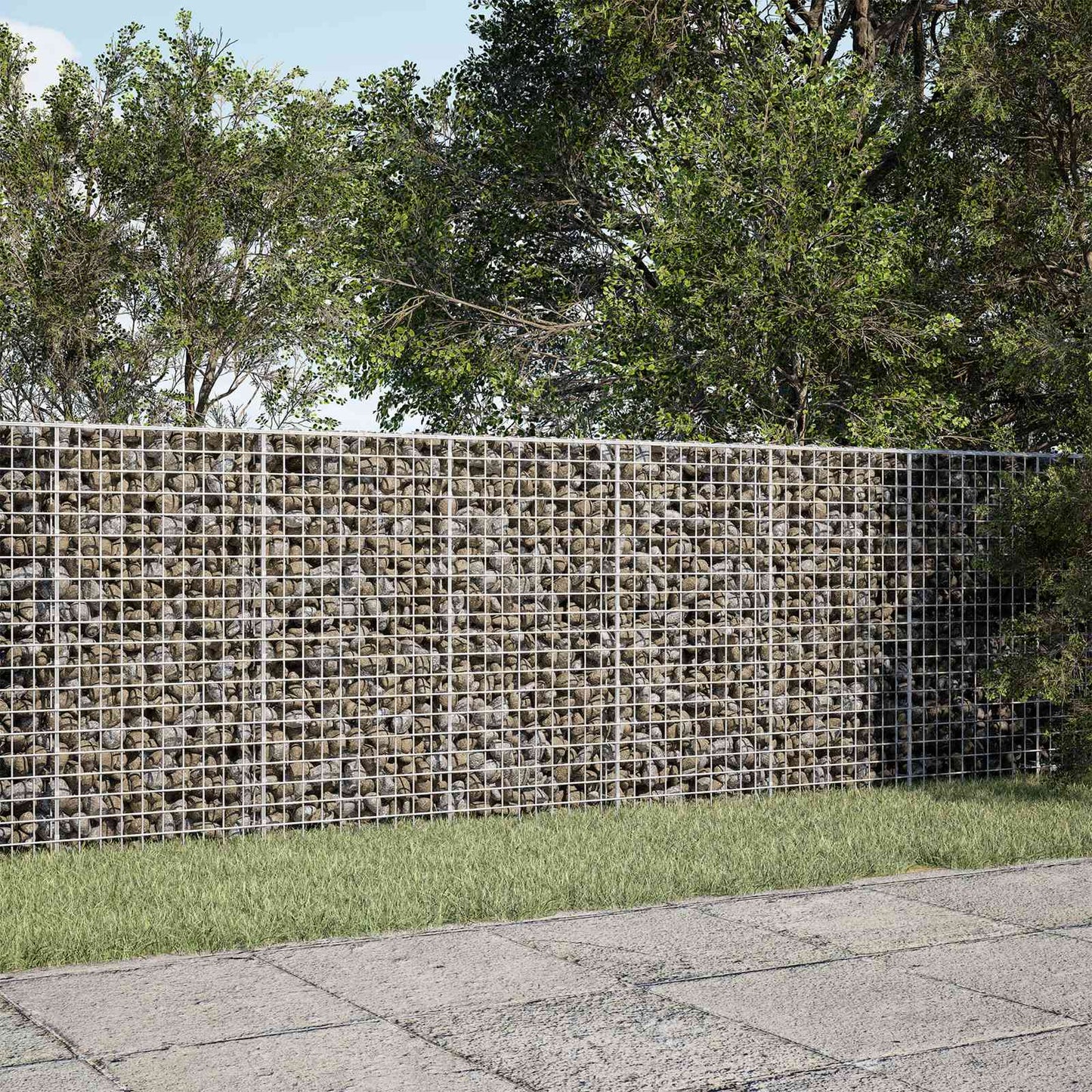 vidaXL Γκαμπιόν με Σύρμα 3,5 mm και Πλέγμα 5x5 cm 300x20x100 εκ