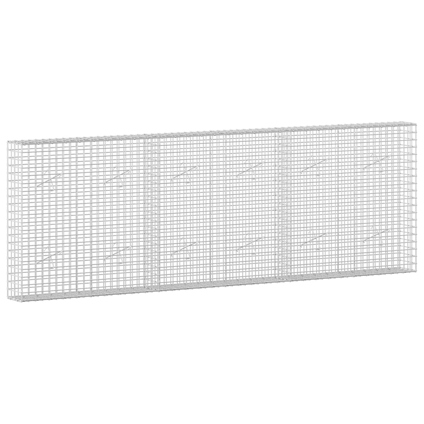 vidaXL Γκαμπιόν με Σύρμα 3,5 mm και Πλέγμα 5x5 cm 300x20x100 εκ