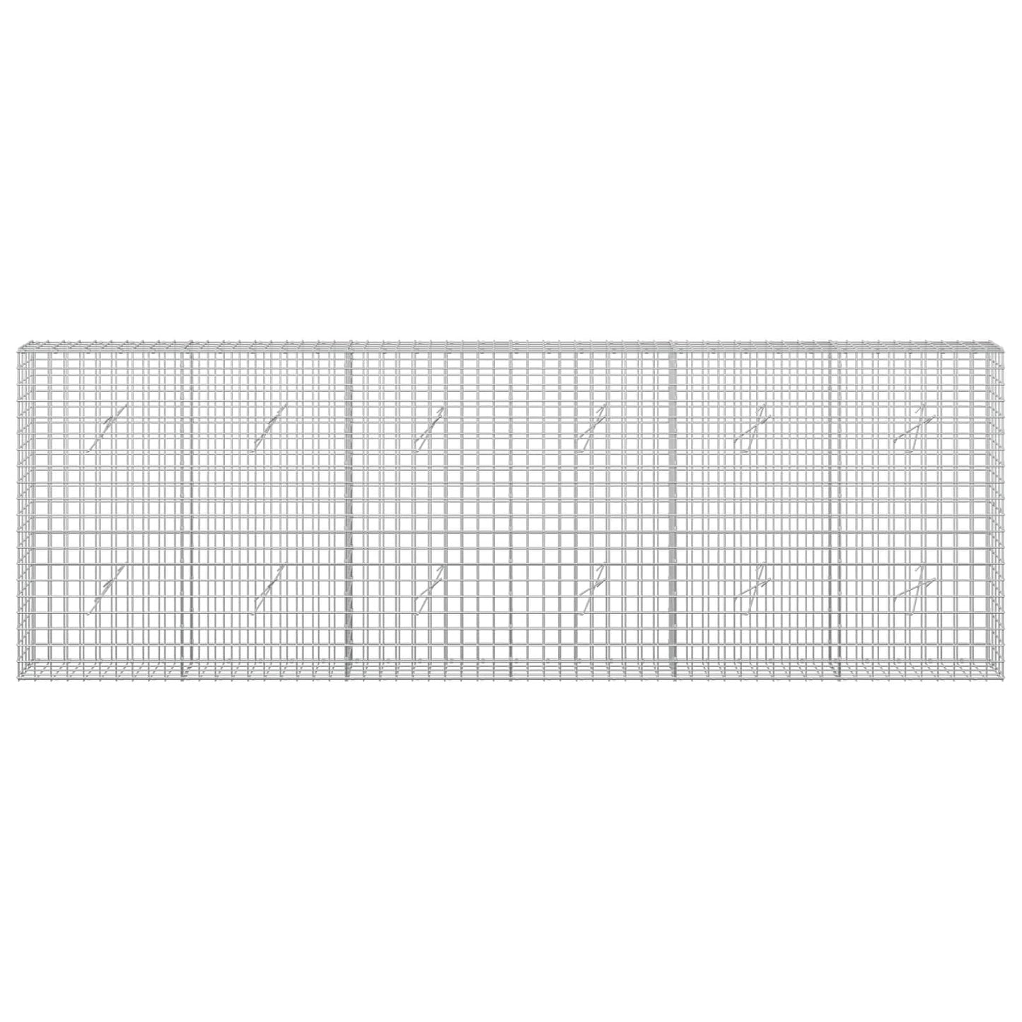 vidaXL Γκαμπιόν με Σύρμα 3,5 mm και Πλέγμα 5x5 cm 300x20x100 εκ