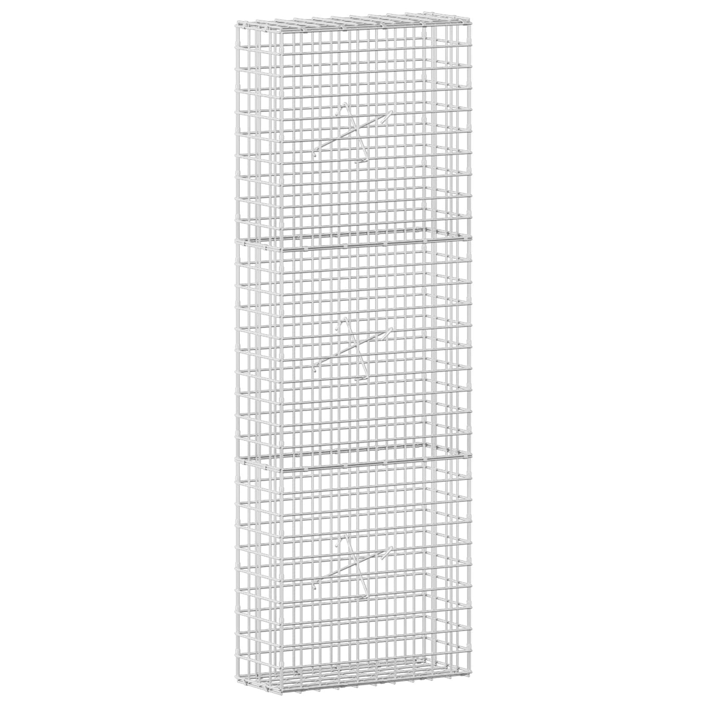 vidaXL Γκαμπιόν με Σύρμα 3,5 mm και Πλέγμα 5x5 cm 50x20x150 εκ.