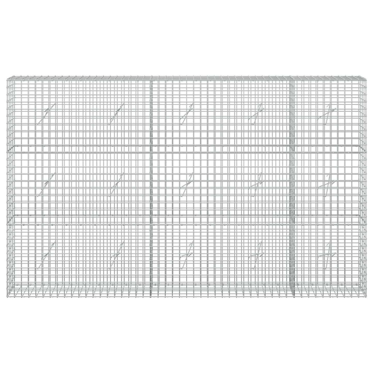 vidaXL Γκαμπιόν με Σύρμα 3,5 mm και Πλέγμα 5x5 cm 250x20x150 εκ.