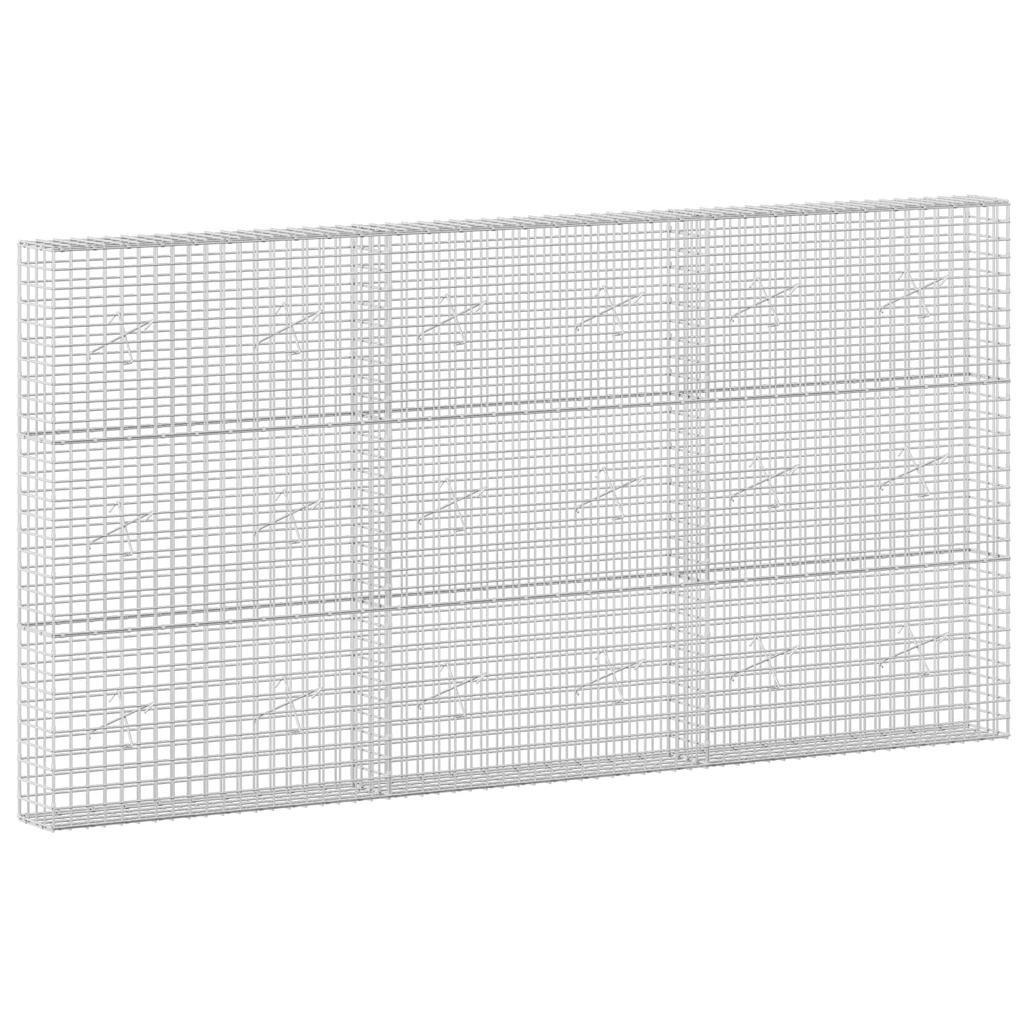 vidaXL Γκαμπιόν με Σύρμα 3,5 mm και Πλέγμα 5x5 cm 300x20x150 εκ