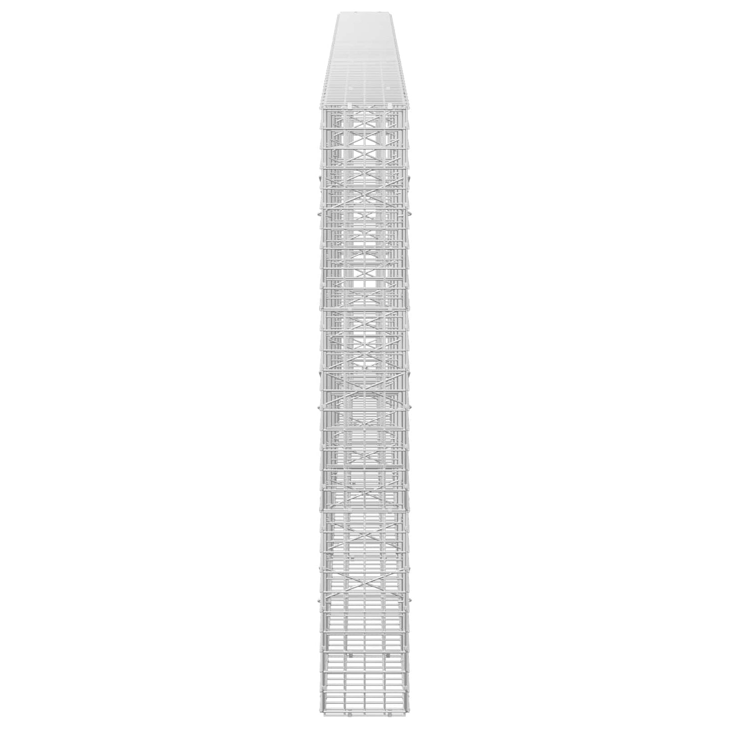 vidaXL Γκαμπιόν με Σύρμα 3,5 mm και Πλέγμα 5x5 cm 450x20x150 εκ