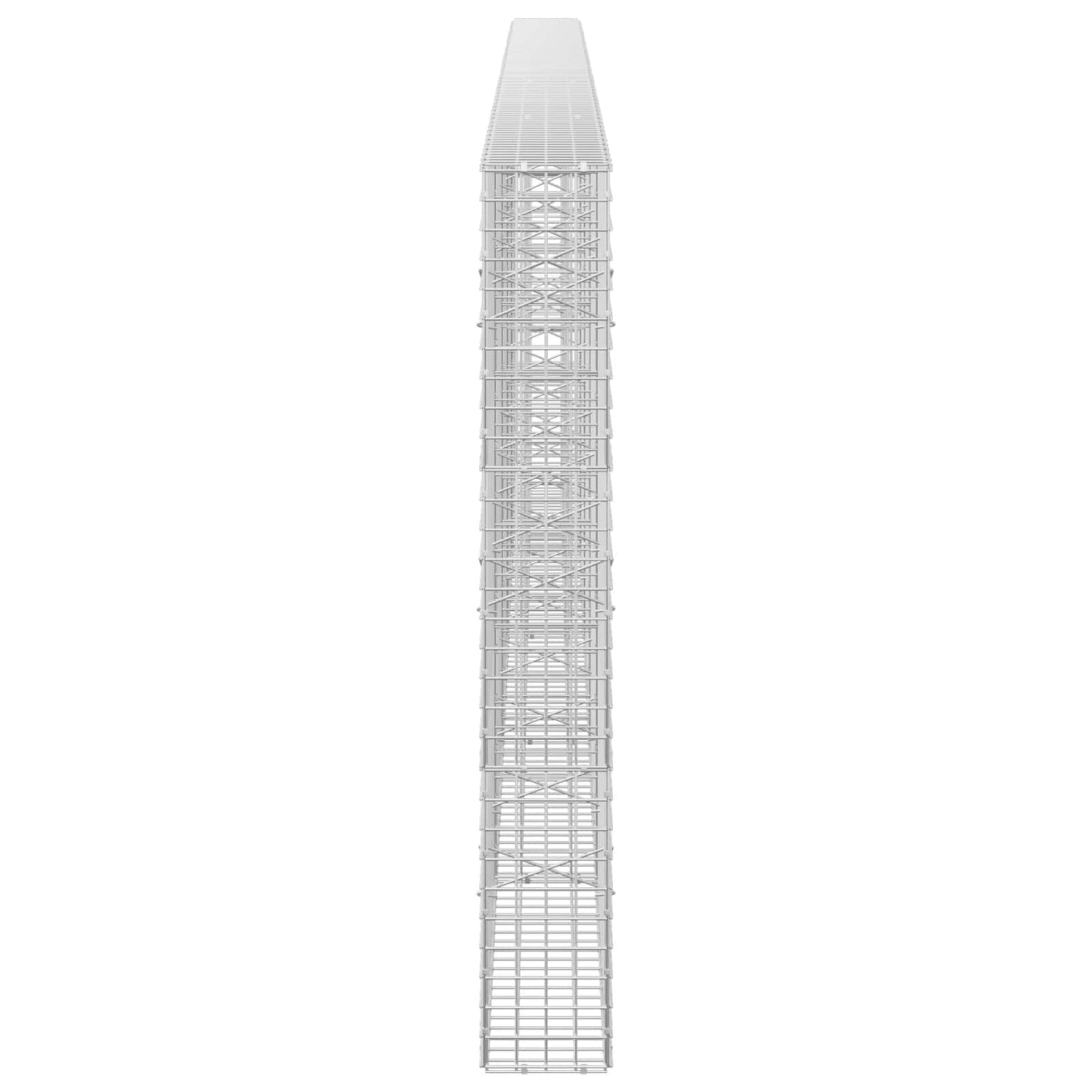 vidaXL Γκαμπιόν με Σύρμα 3,5 mm και Πλέγμα 5x5 cm 500x20x150 εκ