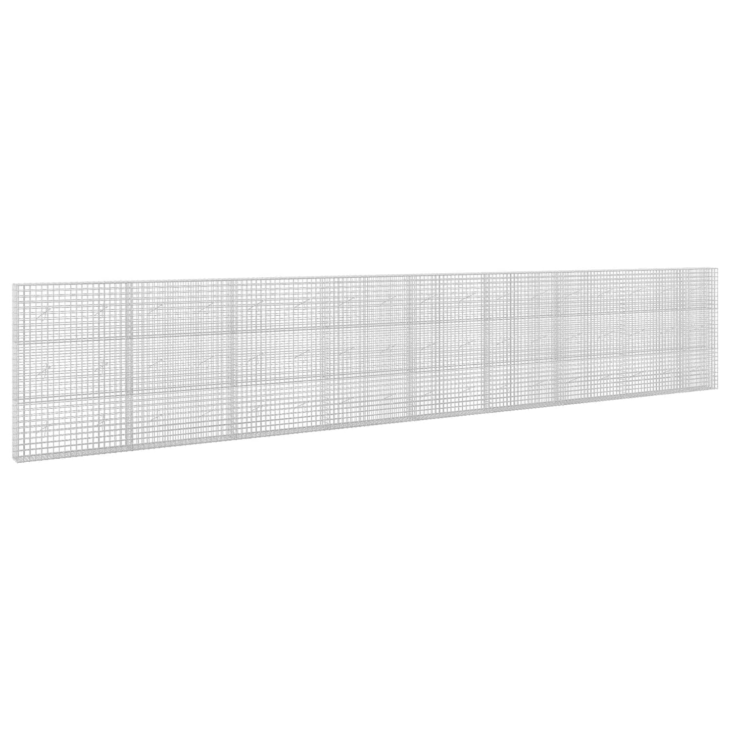 vidaXL Γκαμπιόν με Σύρμα 3,5 mm και Πλέγμα 5x5 cm 850x20x150 εκ