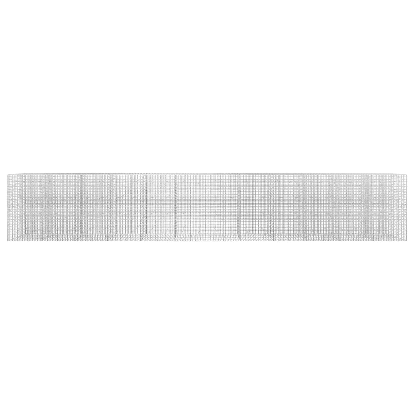 vidaXL Γκαμπιόν με Σύρμα 3,5 mm και Πλέγμα 5x5 cm 1200x20x200 εκ