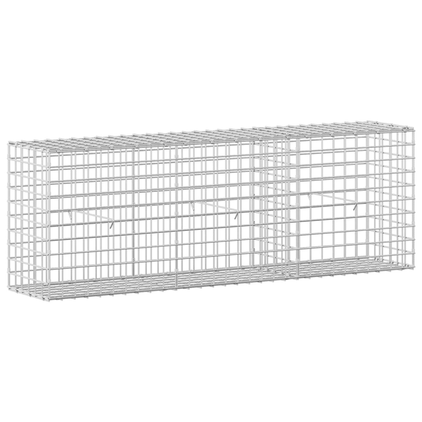 vidaXL Γκαμπιόν με Σύρμα 3,5 mm και Πλέγμα 5x5 cm 150x30x50 εκ