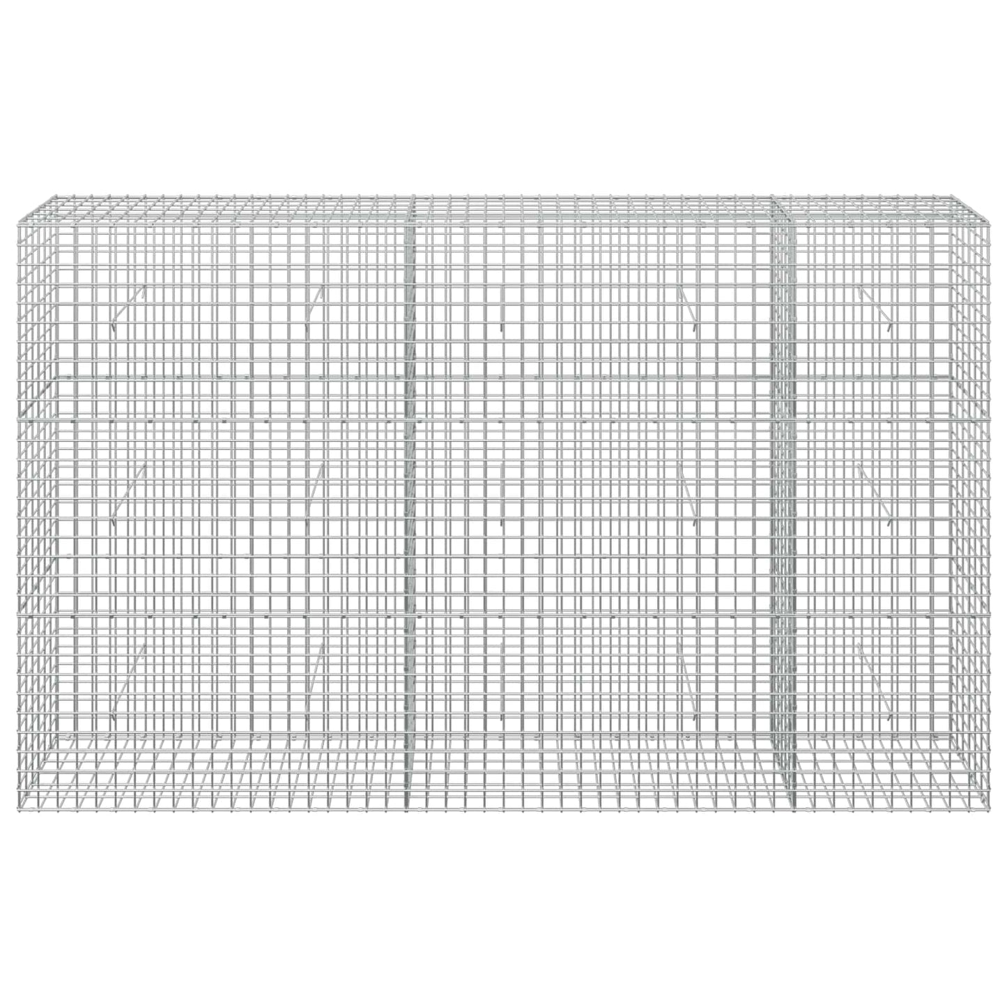 vidaXL Γκαμπιόν με Σύρμα 3,5 mm και Πλέγμα 5x5 cm 250x30x150 εκ