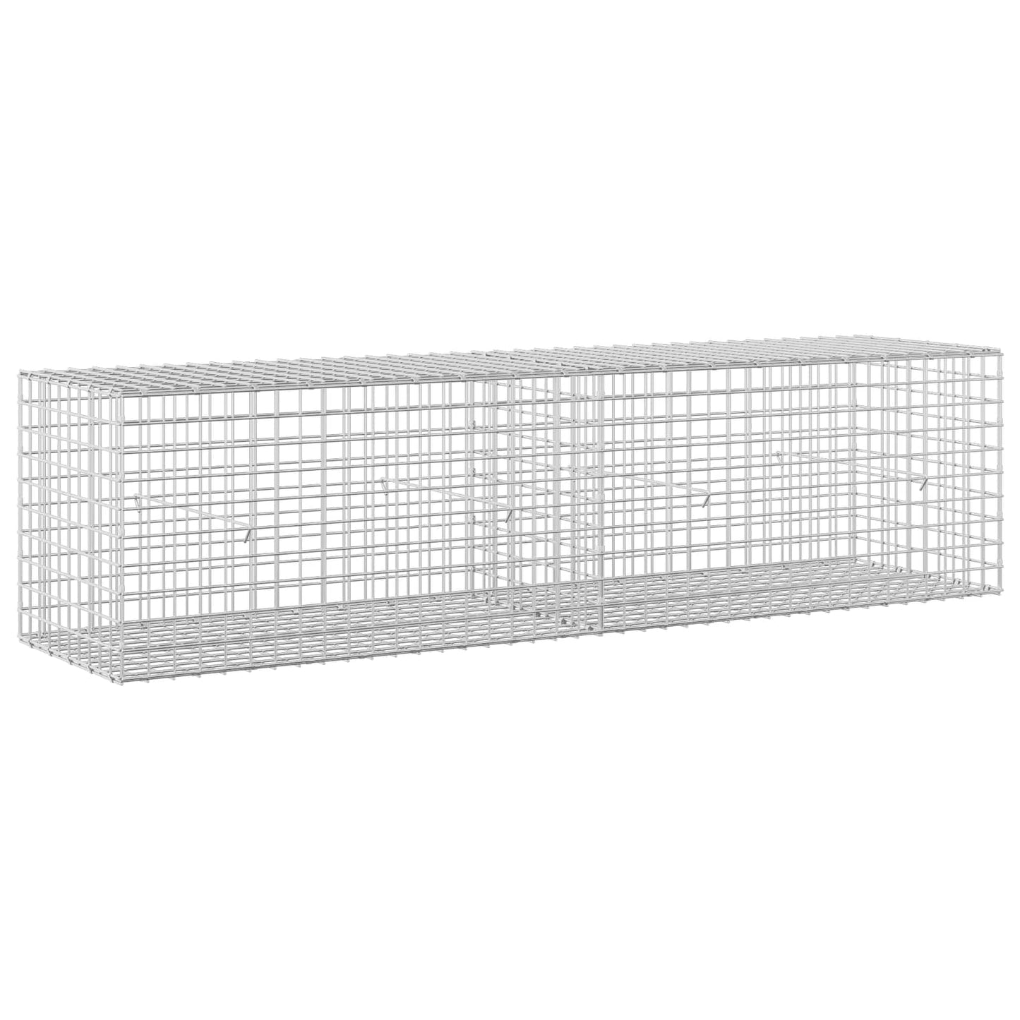 vidaXL Γκαμπιόν με Σύρμα 3,5 mm και Πλέγμα 5x5 cm 200x50x50 εκ