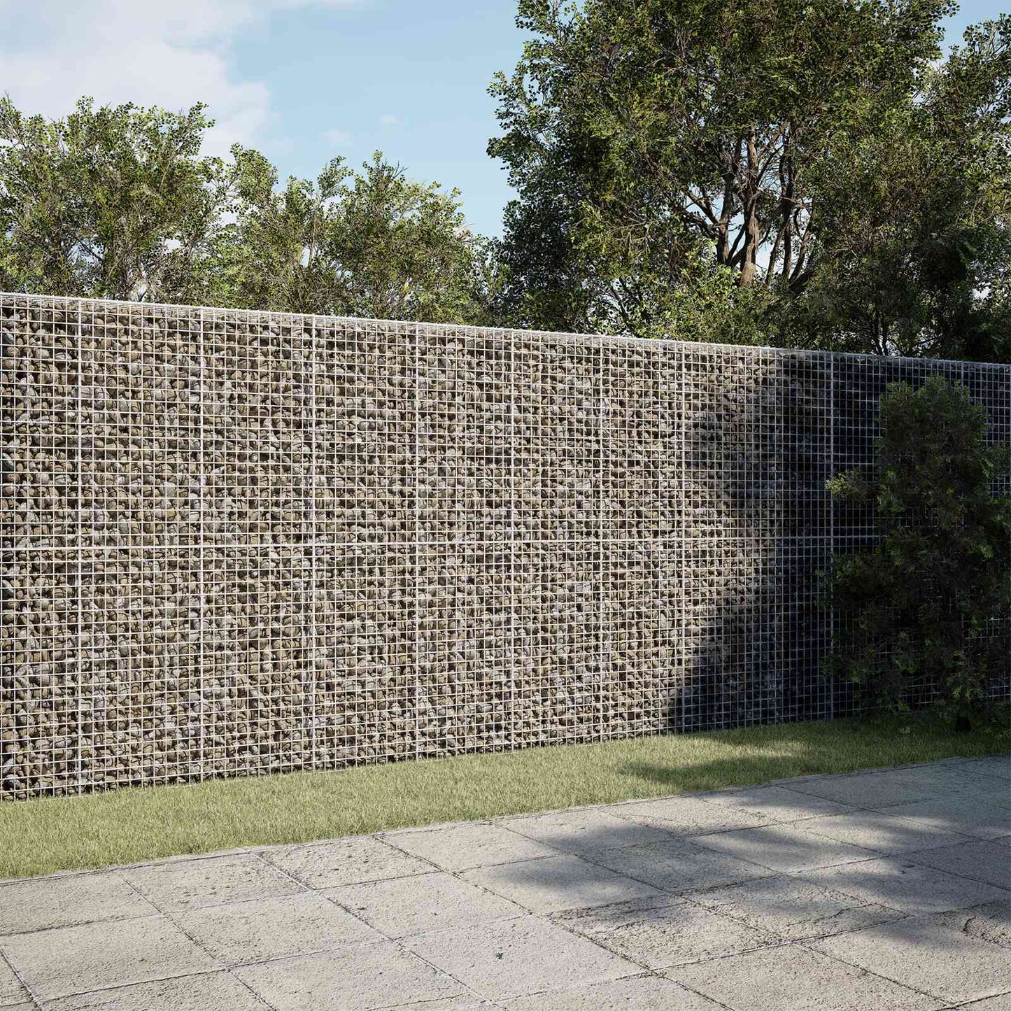 vidaXL Γκαμπιόν με Σύρμα 3,5 mm και Πλέγμα 5x5 cm 550x50x200 εκ.