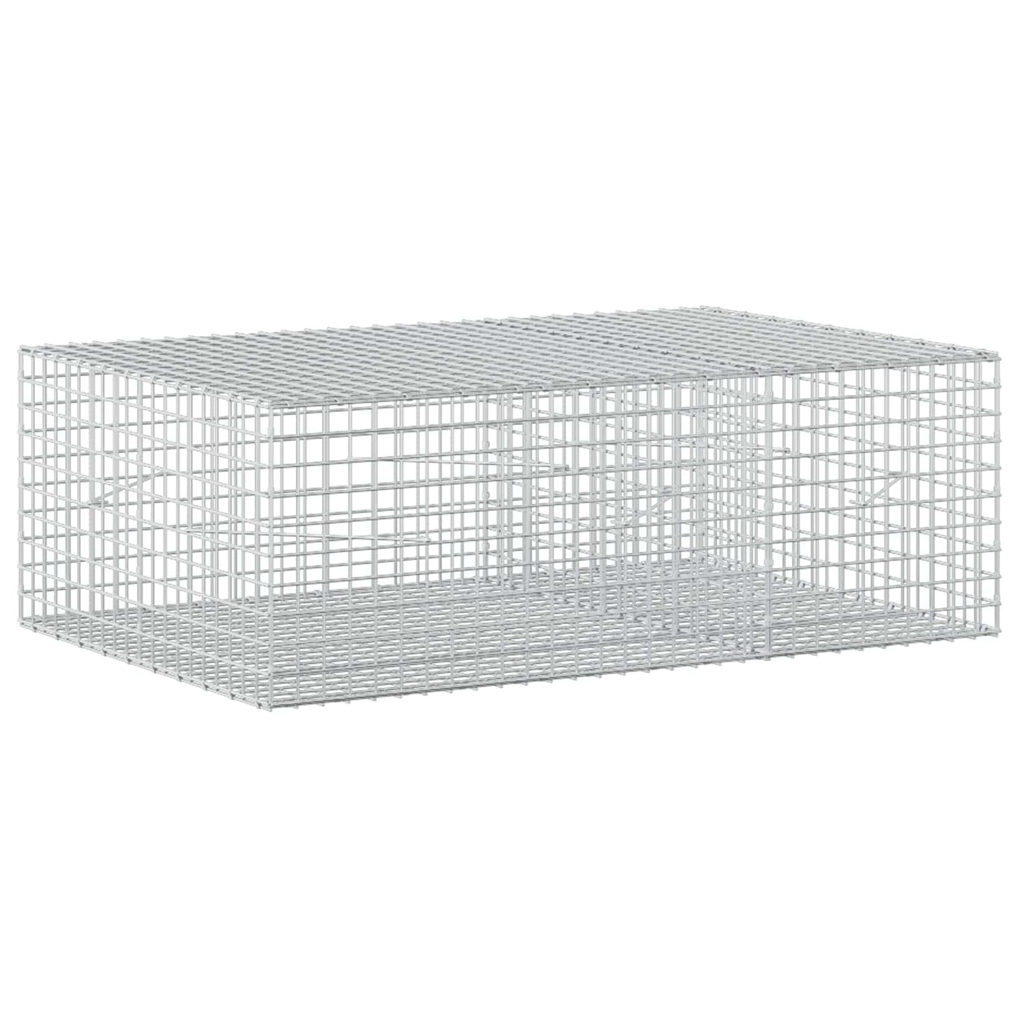 vidaXL Γκαμπιόν με Σύρμα 3,5 mm και Πλέγμα 5x5 cm 150x100x50 εκ