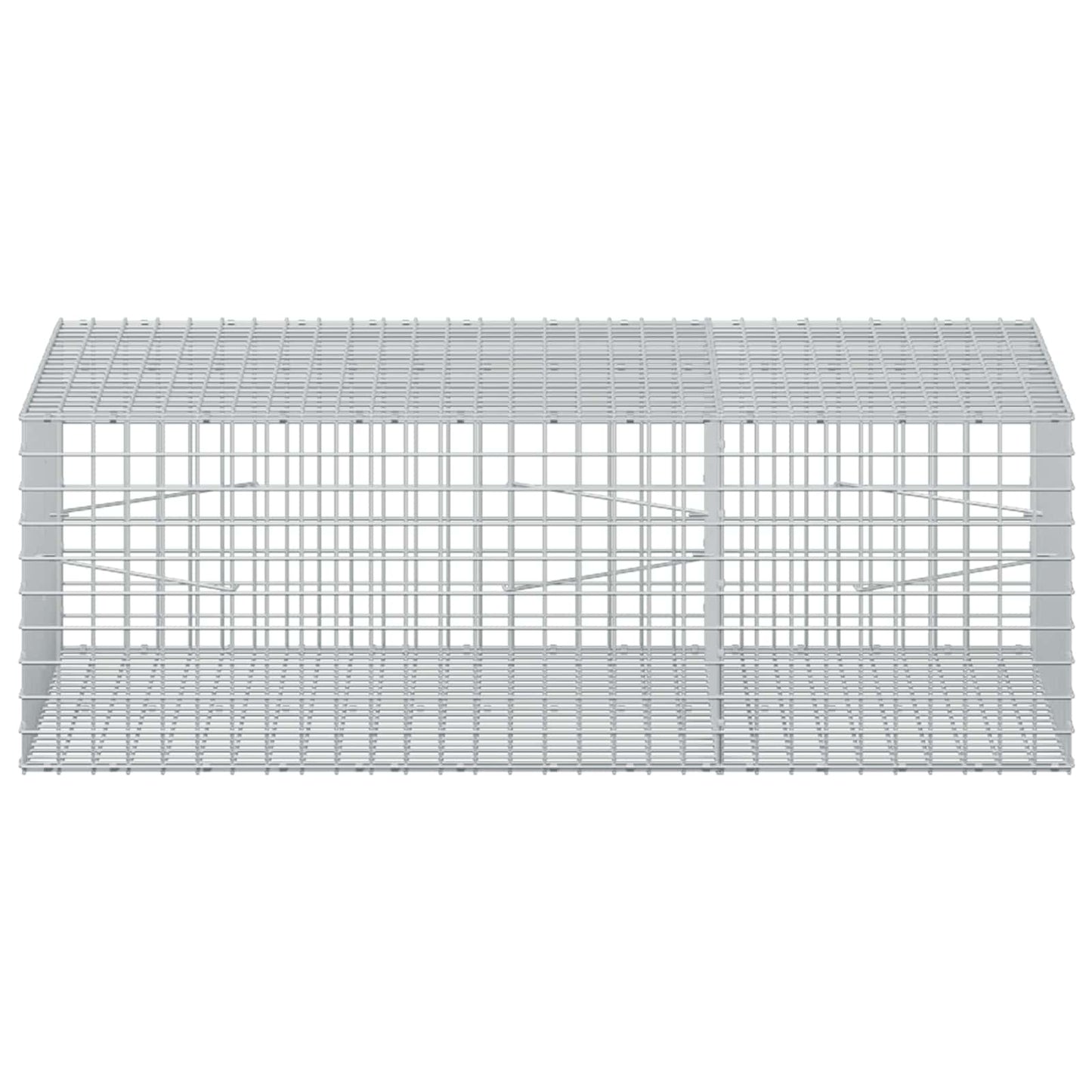 vidaXL Γκαμπιόν με Σύρμα 3,5 mm και Πλέγμα 5x5 cm 150x100x50 εκ